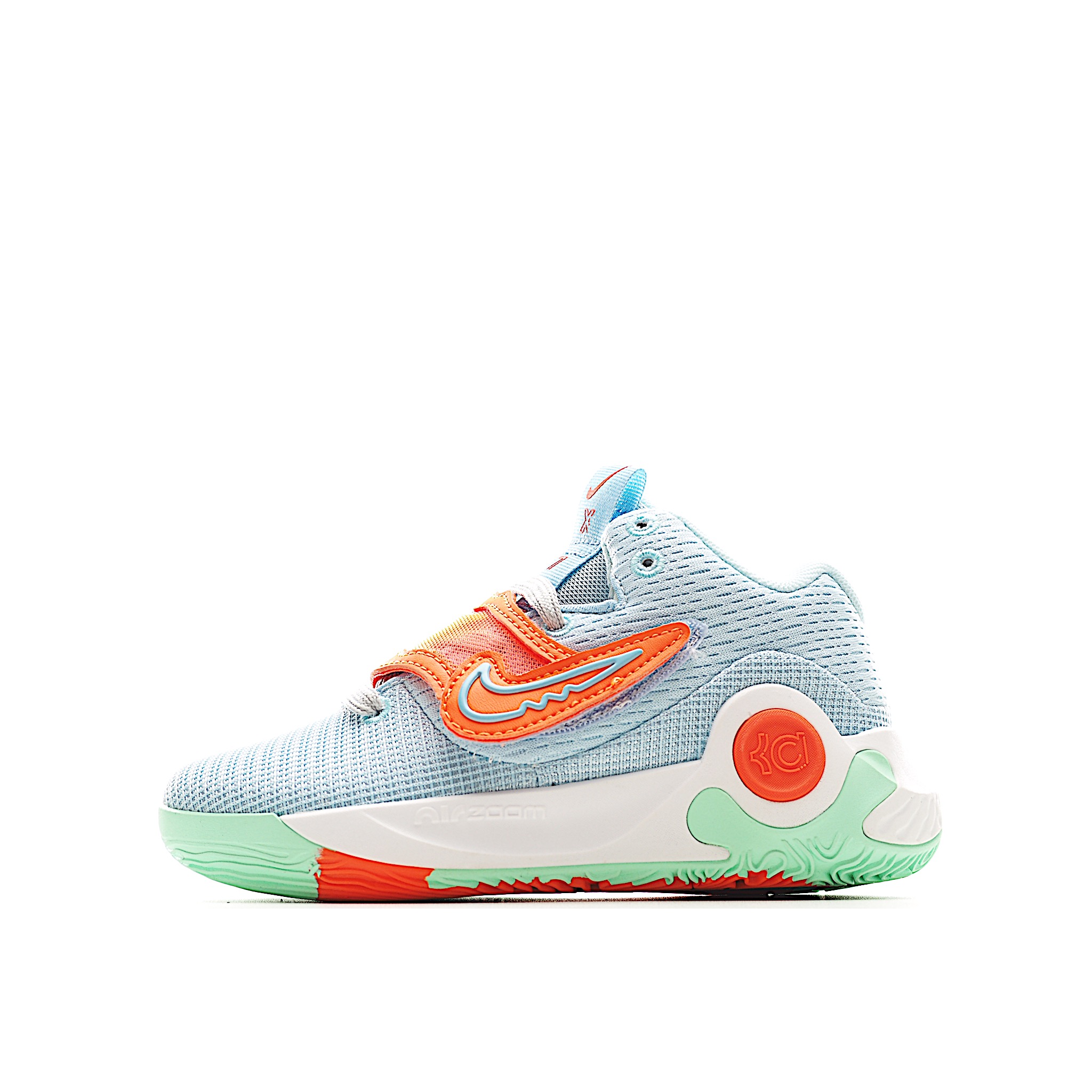 图片[2]-杜兰特篮球鞋 KD 5 儿童鞋28-39 以外层较硬实的泡棉包覆内层的柔软核心泡棉，打造回弹缓震感受。 Zoom Air 气垫吸收每一步伐的力道，并化为能量反推回传。-选品中心