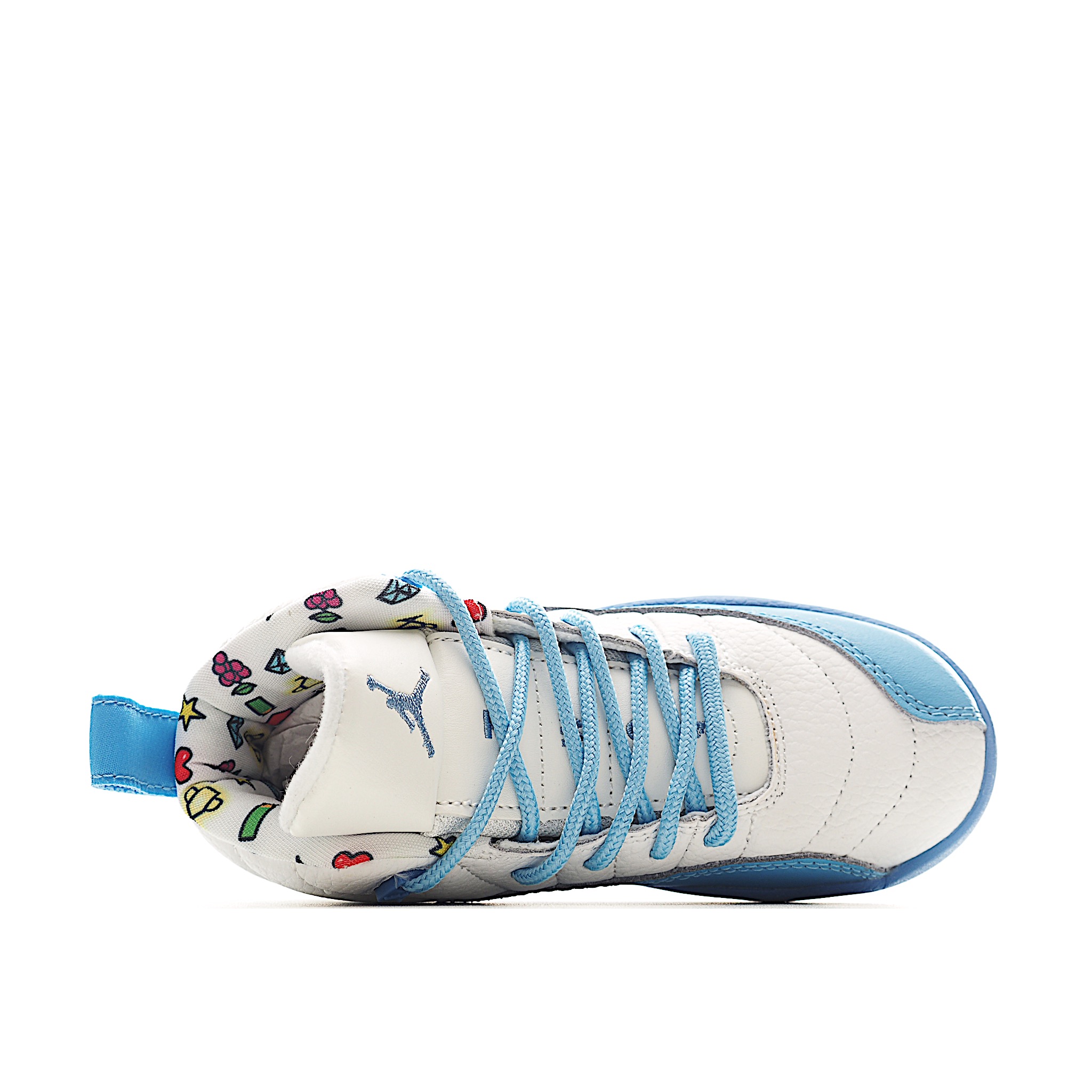 图片[5]-新工厂 让您的孩子拥有AJ 12童鞋，一直是运动鞋爱好者的最爱，鞋跟处采用封装式 Air 缓冲设计。鞋面采用真皮、合成皮革和织物混合制成，并带有独特的放射状缝线。内衬柔软，穿着舒适。柔韧的橡胶鞋底为成长中的双脚提供良好的抓地力和支撑，让宝宝在操场上保持步伐。 货号：6114 尺码：22-37-选品中心