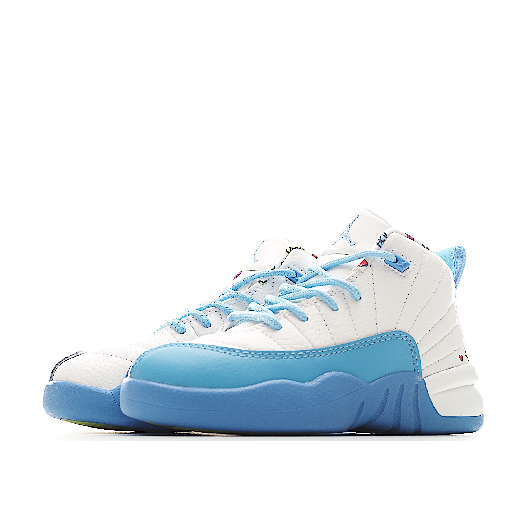 图片[3]-新工厂 让您的孩子拥有AJ 12童鞋，一直是运动鞋爱好者的最爱，鞋跟处采用封装式 Air 缓冲设计。鞋面采用真皮、合成皮革和织物混合制成，并带有独特的放射状缝线。内衬柔软，穿着舒适。柔韧的橡胶鞋底为成长中的双脚提供良好的抓地力和支撑，让宝宝在操场上保持步伐。 货号：6114 尺码：22-37-选品中心