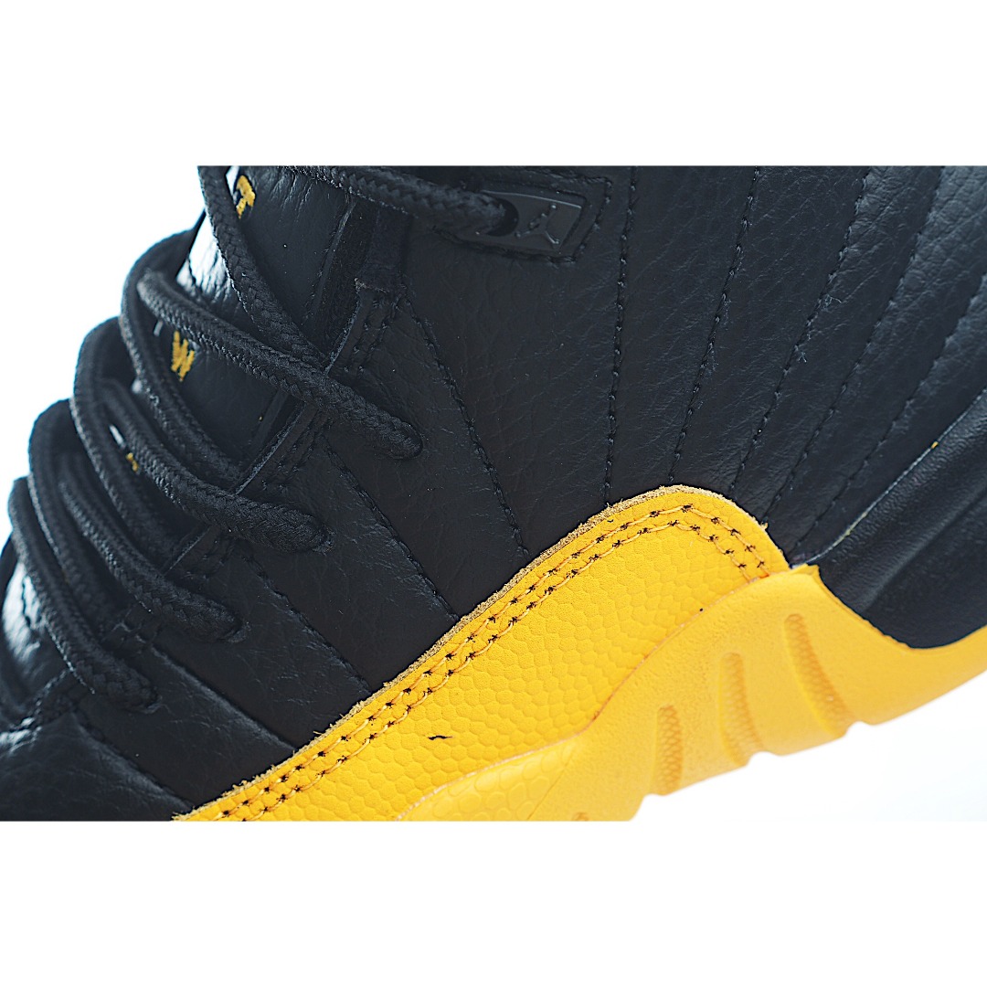 图片[6]-让您的孩子拥有AJ 12童鞋，一直是运动鞋爱好者的最爱，鞋跟处采用封装式 Air 缓冲设计。鞋面采用真皮、合成皮革和织物混合制成，并带有独特的放射状缝线。内衬柔软，穿着舒适。柔韧的橡胶鞋底为成长中的双脚提供良好的抓地力和支撑，让宝宝在操场上保持步伐。 货号：6070 尺码：22-37-选品中心