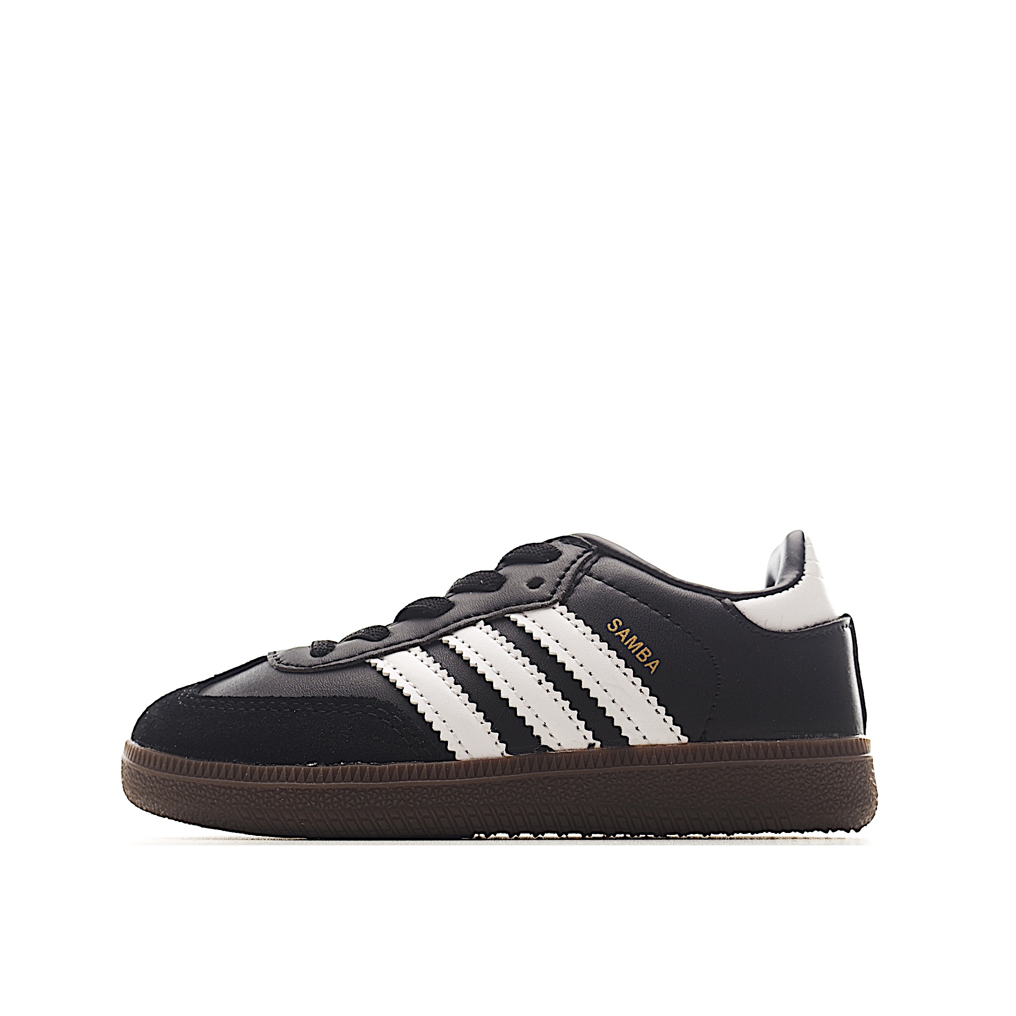 AD 德训 低帮儿童休闲鞋 注：22-27松紧带，28-37系带 如果你回到 1960 年代，你会发现职业足球运动员穿着桑巴，就像这些婴儿鞋一样，几乎就像他们一样。尺寸缩小适合儿童，配有柔软的鞋垫，在全天玩耍时感觉舒适。皮革鞋面、胶橡胶鞋底和3条纹保持经典。 货号：3678 尺码：22-37-选品中心