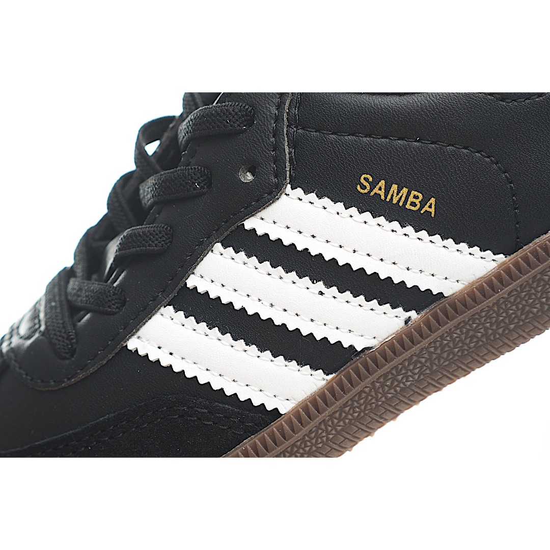 图片[6]-AD 德训 低帮儿童休闲鞋 注：22-27松紧带，28-37系带 如果你回到 1960 年代，你会发现职业足球运动员穿着桑巴，就像这些婴儿鞋一样，几乎就像他们一样。尺寸缩小适合儿童，配有柔软的鞋垫，在全天玩耍时感觉舒适。皮革鞋面、胶橡胶鞋底和3条纹保持经典。 货号：3678 尺码：22-37-选品中心