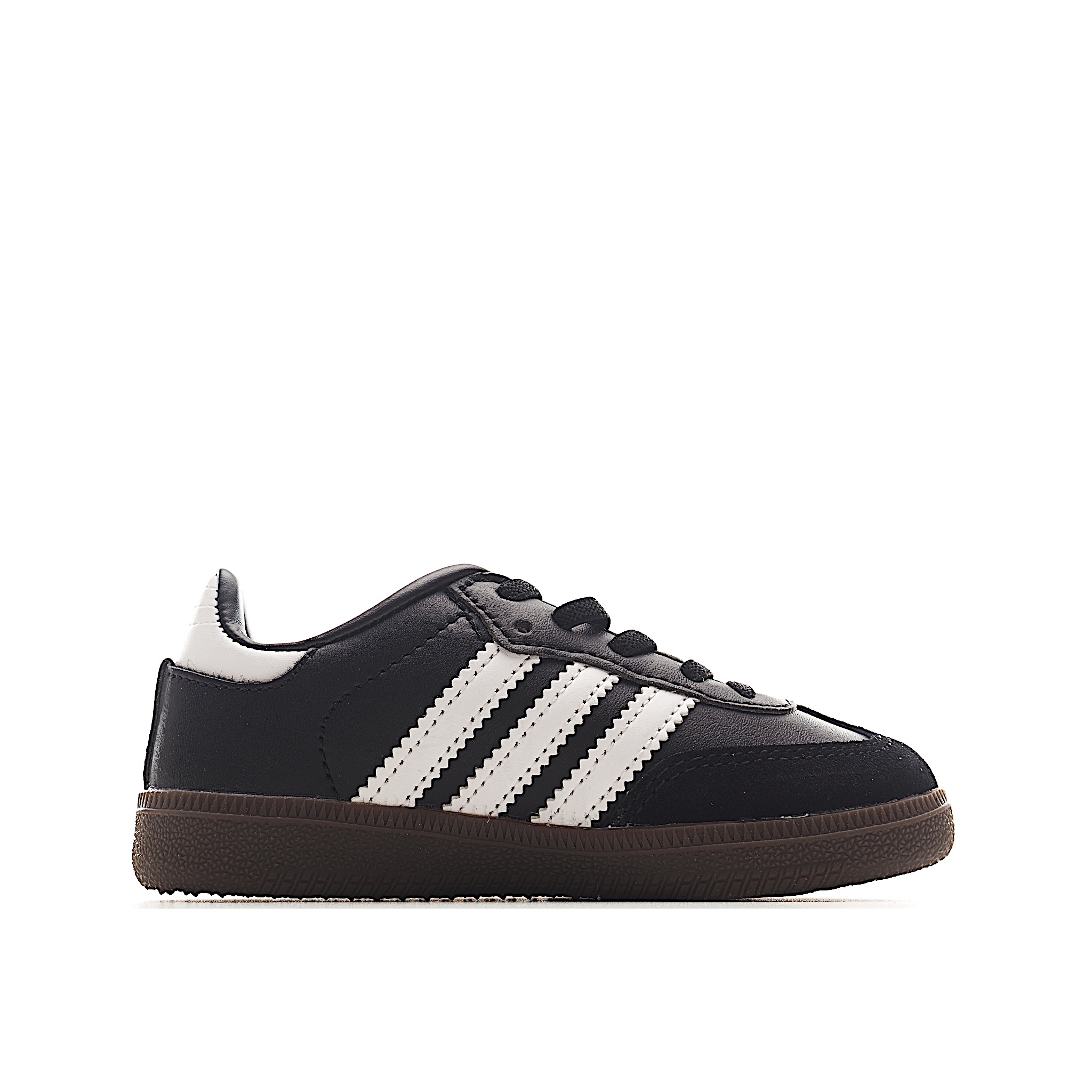 图片[2]-AD 德训 低帮儿童休闲鞋 注：22-27松紧带，28-37系带 如果你回到 1960 年代，你会发现职业足球运动员穿着桑巴，就像这些婴儿鞋一样，几乎就像他们一样。尺寸缩小适合儿童，配有柔软的鞋垫，在全天玩耍时感觉舒适。皮革鞋面、胶橡胶鞋底和3条纹保持经典。 货号：3678 尺码：22-37-选品中心