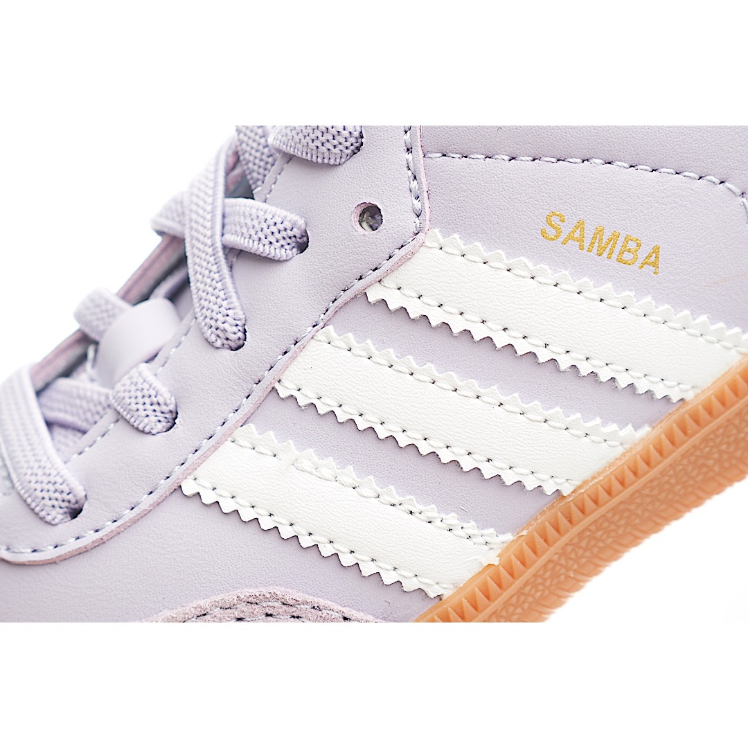 图片[8]-AD 德训 低帮儿童休闲鞋 注：22-27松紧带，28-37系带 如果你回到 1960 年代，你会发现职业足球运动员穿着桑巴，就像这些婴儿鞋一样，几乎就像他们一样。尺寸缩小适合儿童，配有柔软的鞋垫，在全天玩耍时感觉舒适。皮革鞋面、胶橡胶鞋底和3条纹保持经典。 货号：8851 尺码：22-37-选品中心