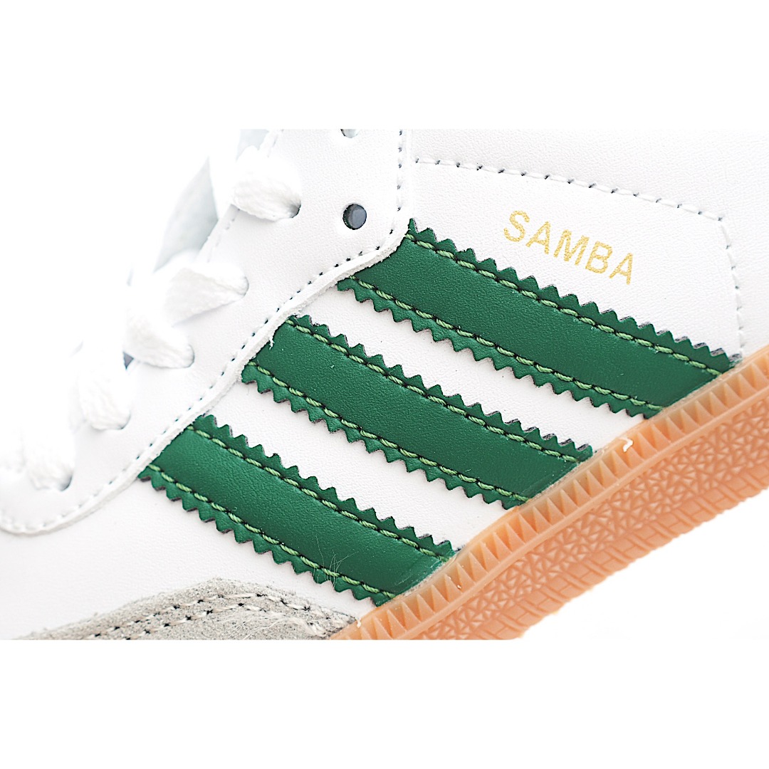 图片[7]-AD 德训 低帮儿童休闲鞋 注：22-27松紧带，28-37系带 如果你回到 1960 年代，你会发现职业足球运动员穿着桑巴，就像这些婴儿鞋一样，几乎就像他们一样。尺寸缩小适合儿童，配有柔软的鞋垫，在全天玩耍时感觉舒适。皮革鞋面、胶橡胶鞋底和3条纹保持经典。 货号：1334 尺码：22-37-选品中心