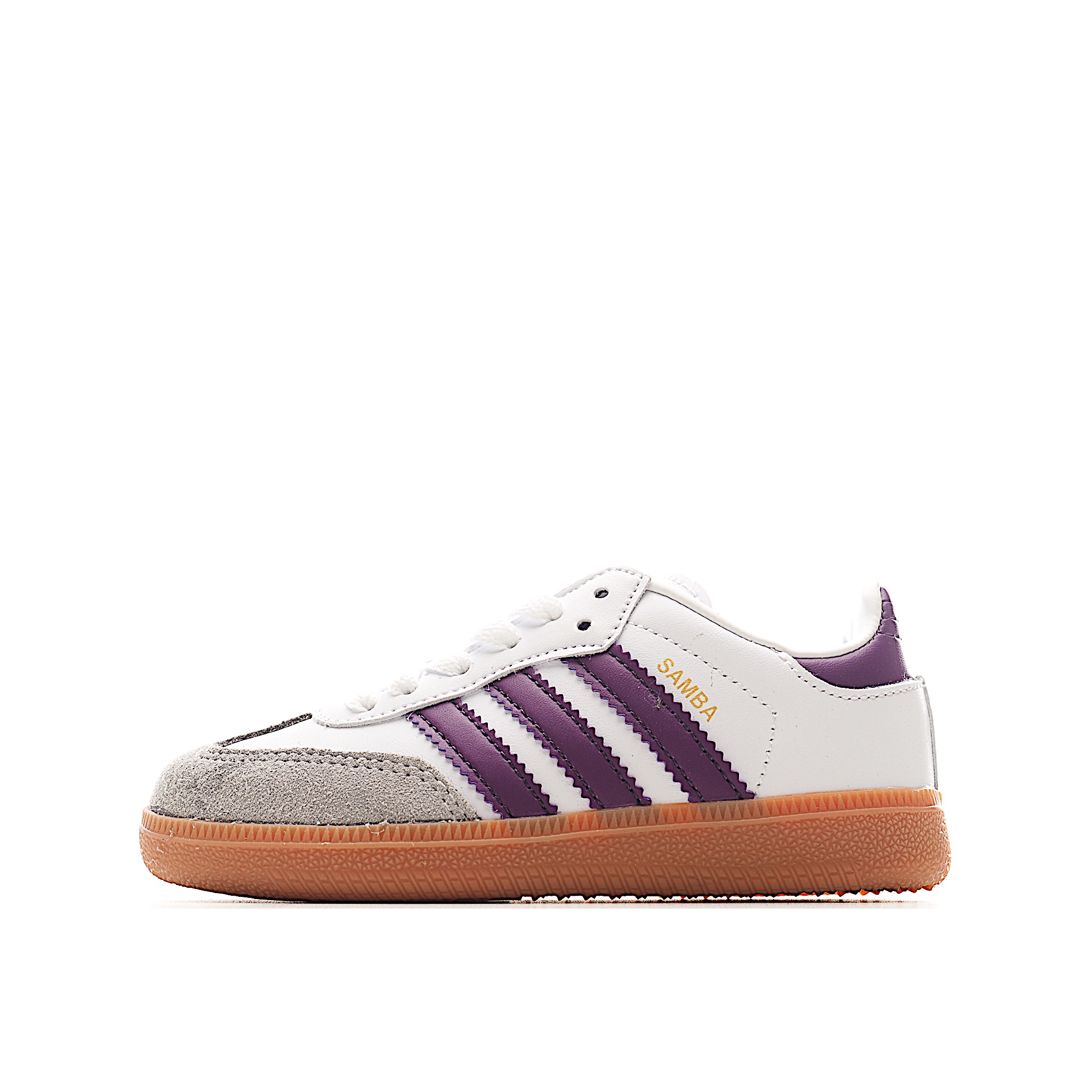 AD 德训 低帮儿童休闲鞋 注:22-27松紧带,28-37系带 如果你回到 1960 年代,你会发现职业足球运动员穿着桑巴,就像这些婴儿鞋一样,几乎就像他们一样。尺寸缩小适合儿童,配有柔软的鞋垫,在全天玩耍时感觉舒适。皮革鞋面、胶橡胶鞋底和3条纹保持经典。 货号:8848 尺码:22-37-选品中心