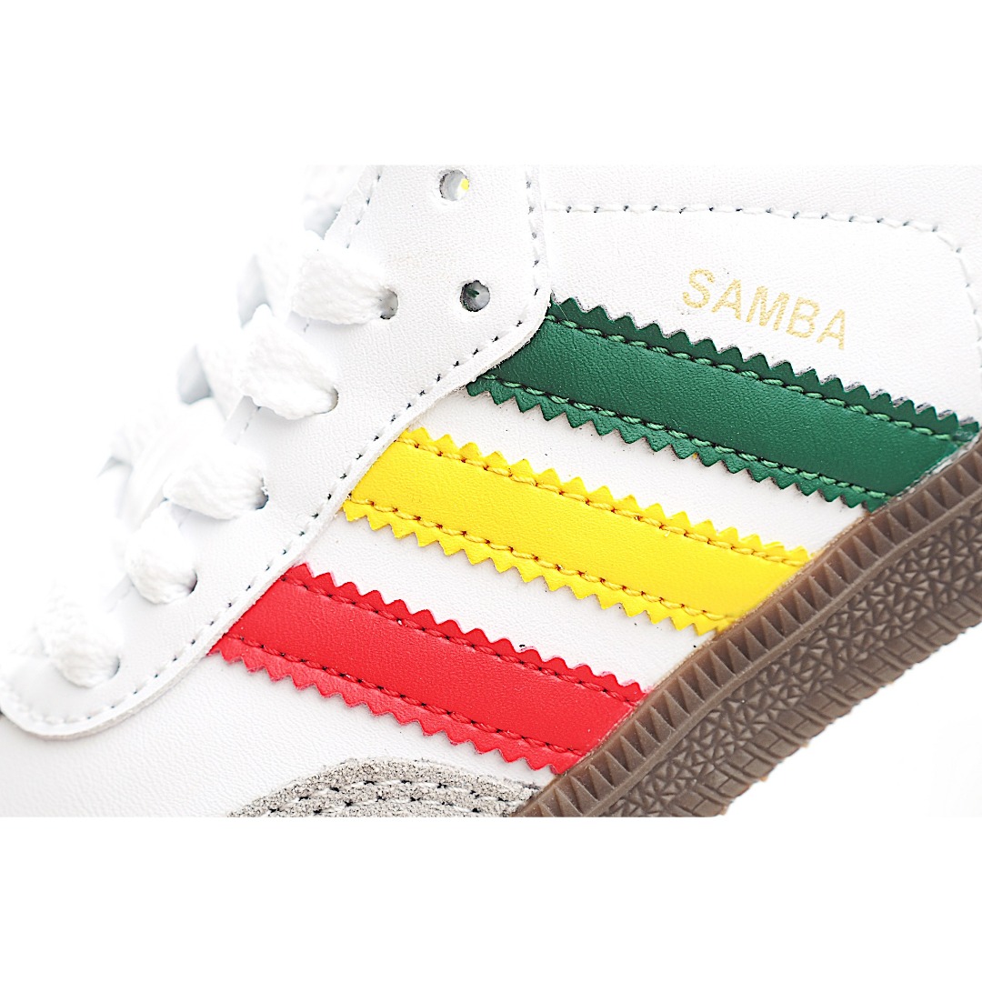 图片[7]-AD 德训 低帮儿童休闲鞋 注：22-27松紧带，28-37系带 如果你回到 1960 年代，你会发现职业足球运动员穿着桑巴，就像这些婴儿鞋一样，几乎就像他们一样。尺寸缩小适合儿童，配有柔软的鞋垫，在全天玩耍时感觉舒适。皮革鞋面、胶橡胶鞋底和3条纹保持经典。 货号：3118 尺码：22-37-选品中心