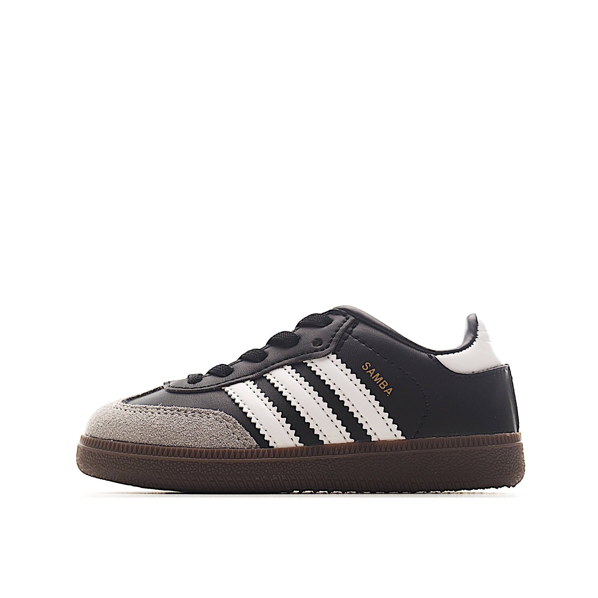 AD 德训 低帮儿童休闲鞋 注：22-27松紧带，28-37系带 如果你回到 1960 年代，你会发现职业足球运动员穿着桑巴，就像这些婴儿鞋一样，几乎就像他们一样。尺寸缩小适合儿童，配有柔软的鞋垫，在全天玩耍时感觉舒适。皮革鞋面、胶橡胶鞋底和3条纹保持经典。 货号：3677 尺码：22-37-选品中心