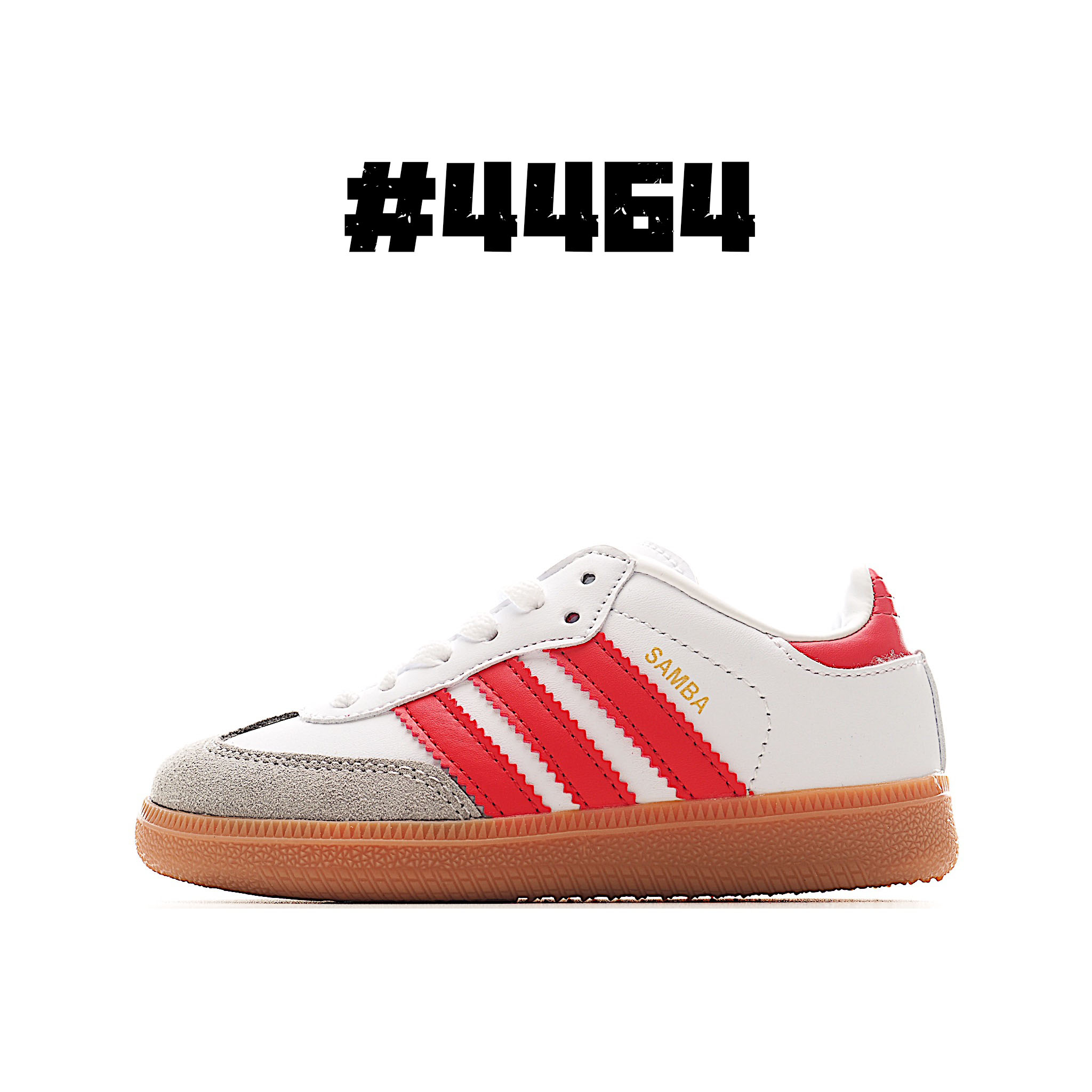 图片[5]-AD 德训 低帮儿童休闲鞋 注：22-27松紧带，28-37系带 如果你回到 1960 年代，你会发现职业足球运动员穿着桑巴，就像这些婴儿鞋一样，几乎就像他们一样。尺寸缩小适合儿童，配有柔软的鞋垫，在全天玩耍时感觉舒适。皮革鞋面、胶橡胶鞋底和3条纹保持经典。 尺码：22-37-选品中心