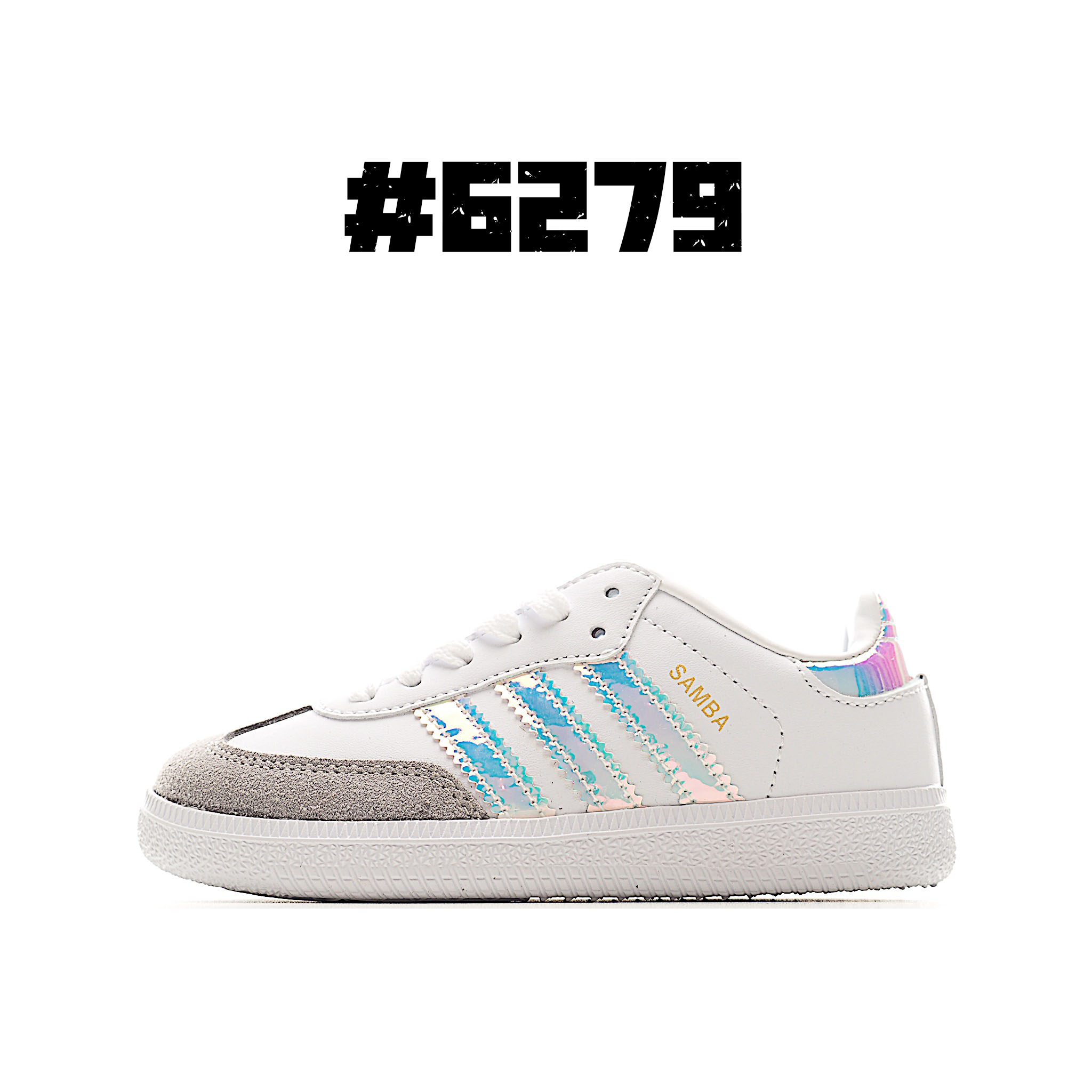 图片[6]-AD 德训 低帮儿童休闲鞋 注：22-27松紧带，28-37系带 如果你回到 1960 年代，你会发现职业足球运动员穿着桑巴，就像这些婴儿鞋一样，几乎就像他们一样。尺寸缩小适合儿童，配有柔软的鞋垫，在全天玩耍时感觉舒适。皮革鞋面、胶橡胶鞋底和3条纹保持经典。 尺码：22-37-选品中心