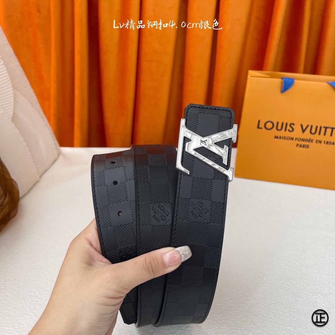 LouisVuitton爆款高品质官网同款宽度4.0厘米扣头采用不锈钢精品雕刻原单品质带身采用进口小牛皮