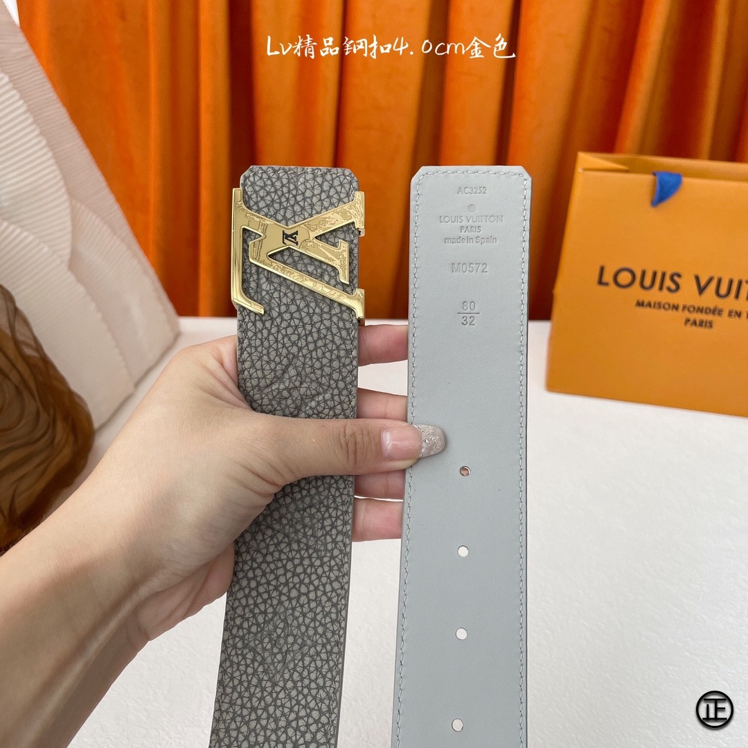 LouisVuitton爆款高品质官网同款宽度4.0厘米扣头采用不锈钢精品雕刻原单品质带身采用进口小牛皮