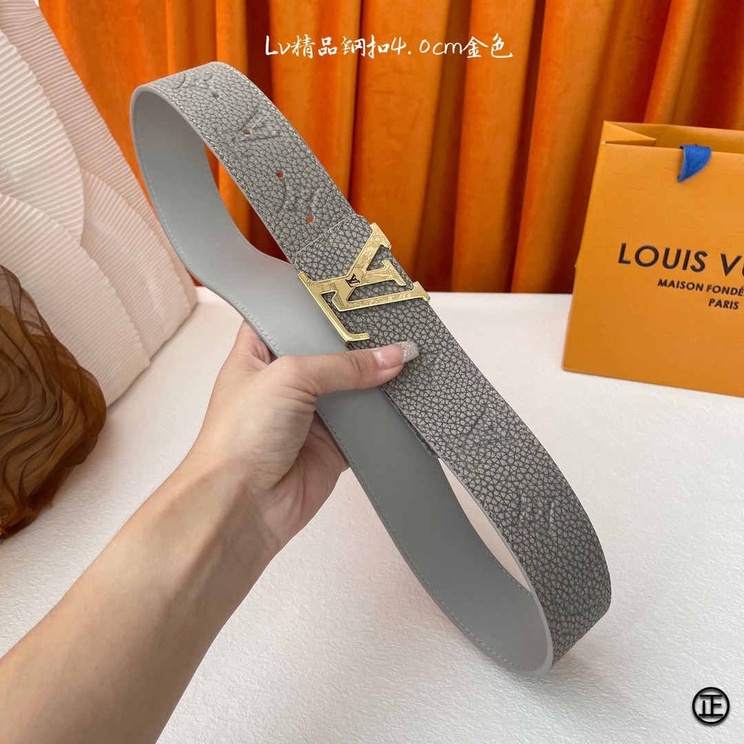 LouisVuitton爆款高品质官网同款宽度4.0厘米扣头采用不锈钢精品雕刻原单品质带身采用进口小牛皮