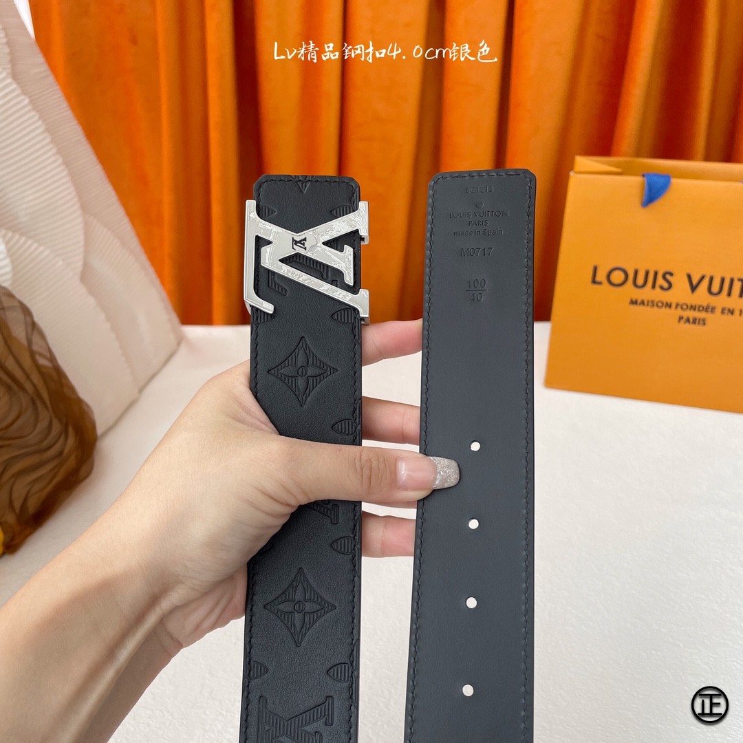 LouisVuitton爆款高品质官网同款宽度4.0厘米扣头采用不锈钢精品雕刻原单品质带身采用进口小牛皮