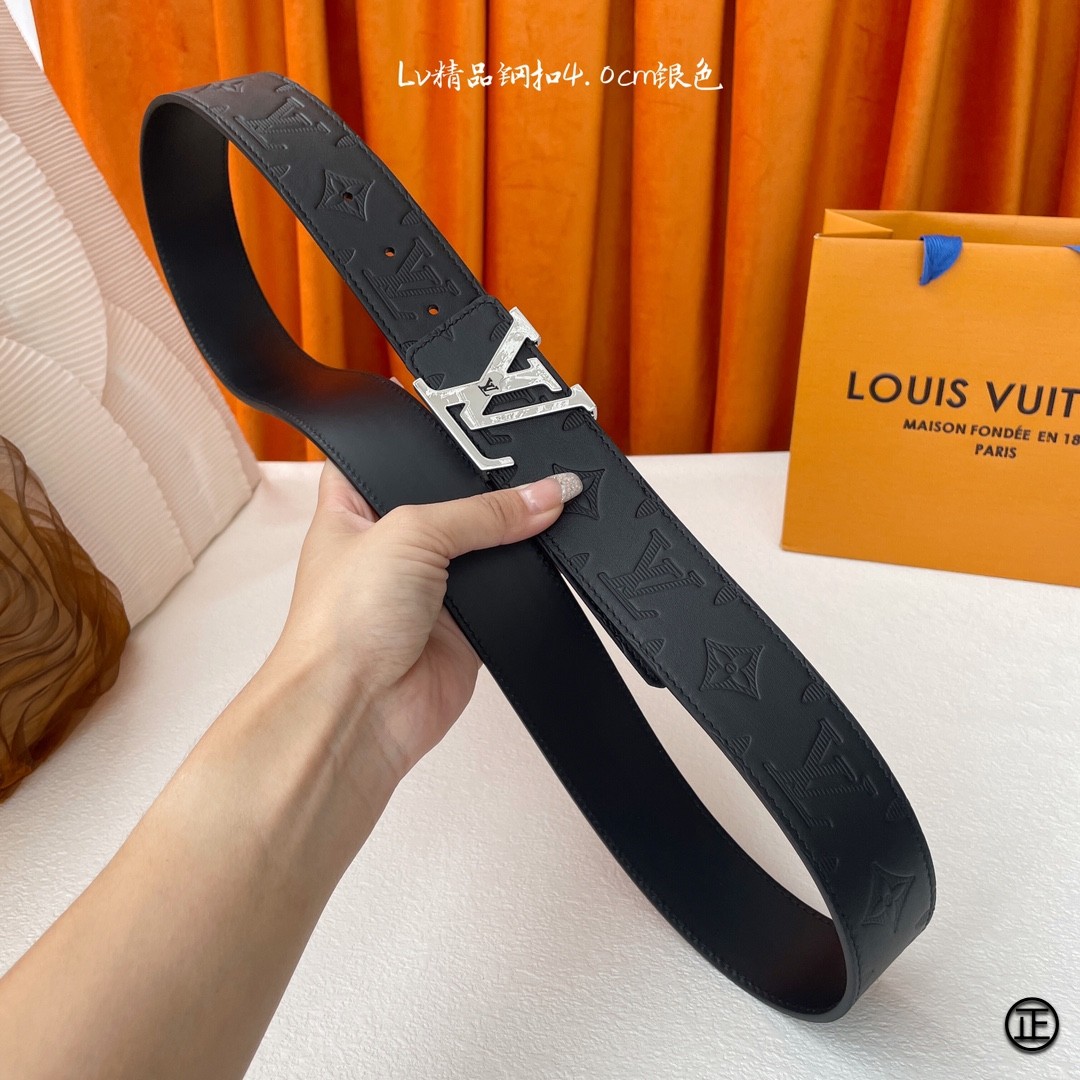 LouisVuitton爆款高品质官网同款宽度4.0厘米扣头采用不锈钢精品雕刻原单品质带身采用进口小牛皮