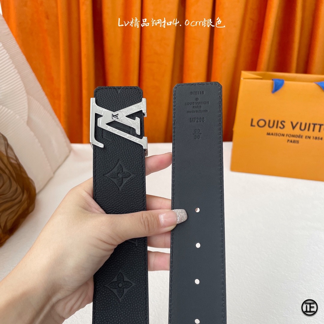 LouisVuitton爆款高品质官网同款宽度4.0厘米扣头采用不锈钢精品雕刻原单品质带身采用进口小牛皮