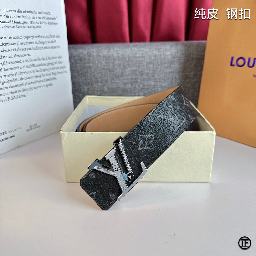 LOUISVUITTON[正]原单品质经典印花搭配原单精品扣精工制作细节看图实物拍摄高端奢华宽度4.0c