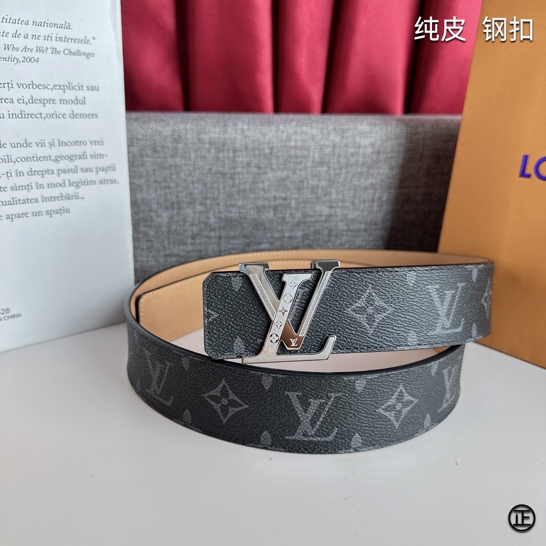 LOUISVUITTON[正]原单品质经典印花搭配原单精品扣精工制作细节看图实物拍摄高端奢华宽度4.0c