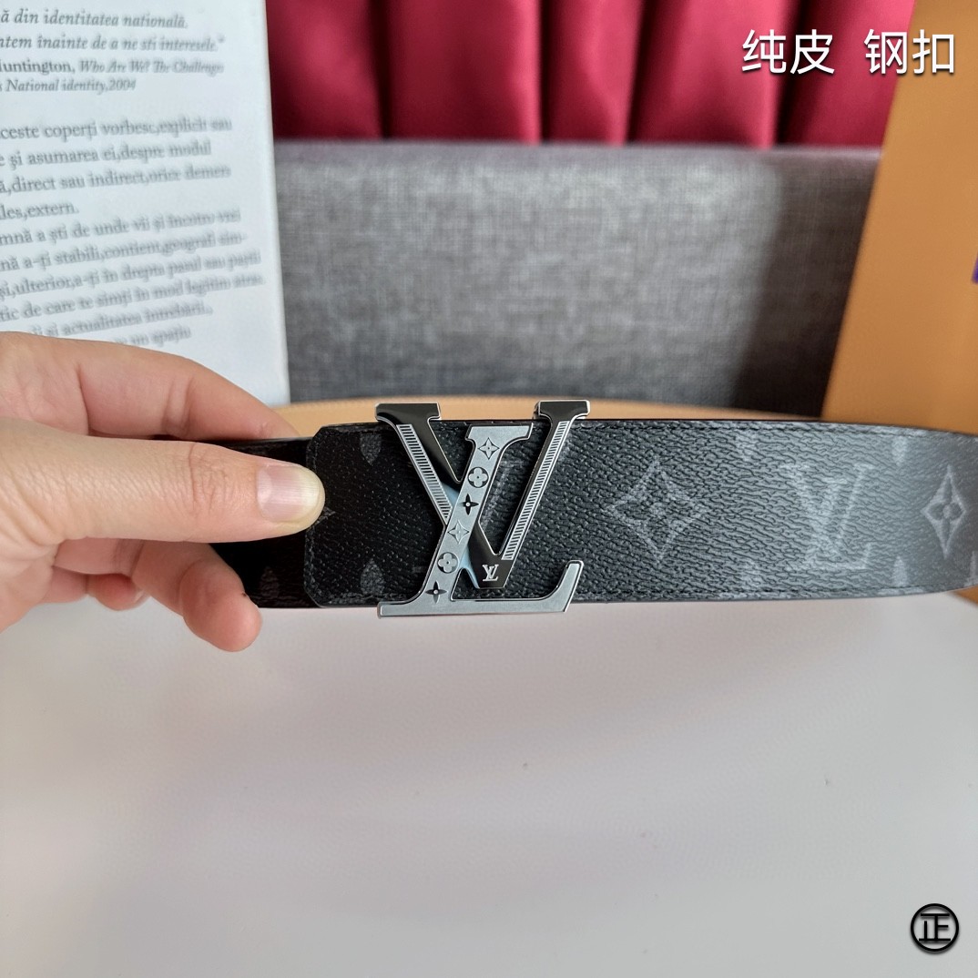 LOUISVUITTON[正]原单品质经典印花搭配原单精品扣精工制作细节看图实物拍摄高端奢华宽度4.0c