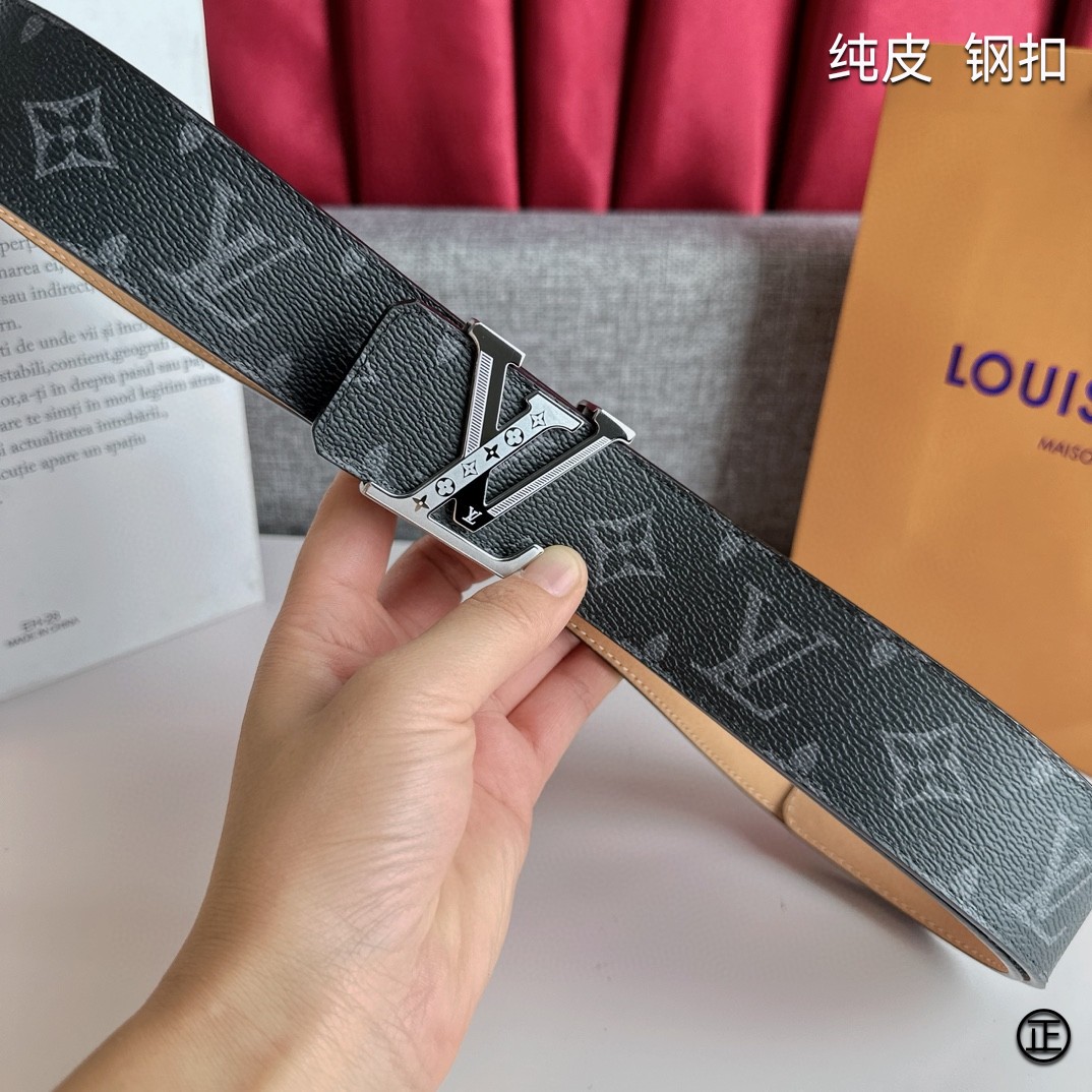 LOUISVUITTON[正]原单品质经典印花搭配原单精品扣精工制作细节看图实物拍摄高端奢华宽度4.0c