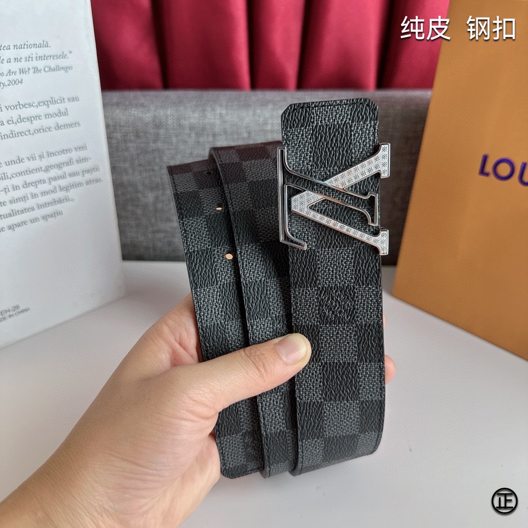 LOUISVUITTON[正]原单品质经典印花搭配原单精品扣精工制作细节看图实物拍摄高端奢华宽度4.0c