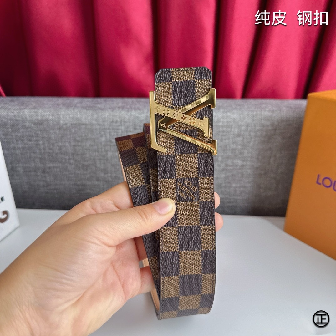 LOUISVUITTON[正]原单品质经典印花搭配原单精品扣精工制作细节看图实物拍摄高端奢华宽度4.0c