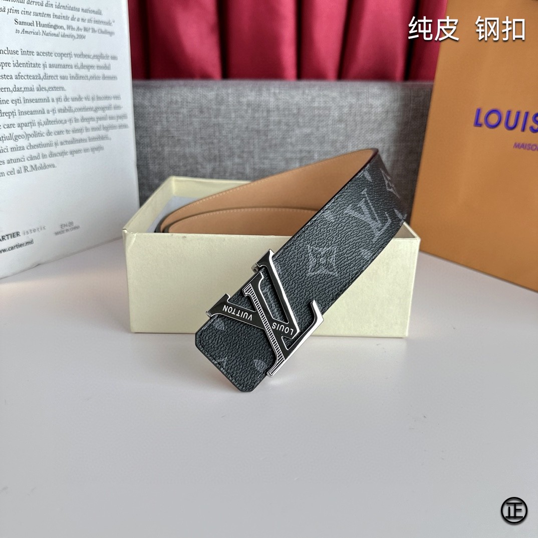 LOUISVUITTON[正]原单品质经典印花搭配原单精品扣精工制作细节看图实物拍摄高端奢华宽度4.0c