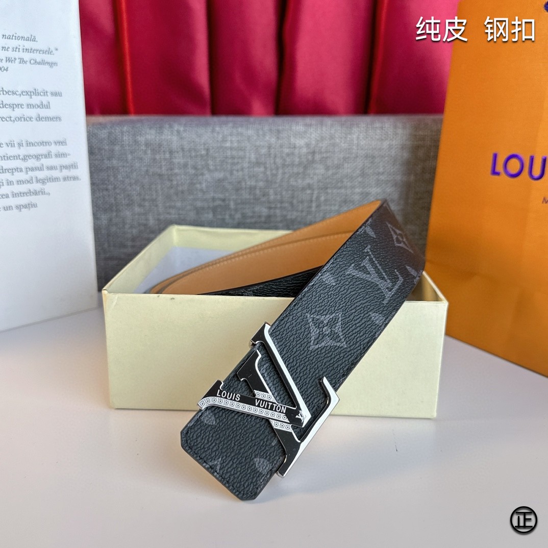 LOUISVUITTON[正]原单品质经典印花搭配原单精品扣精工制作细节看图实物拍摄高端奢华宽度4.0c