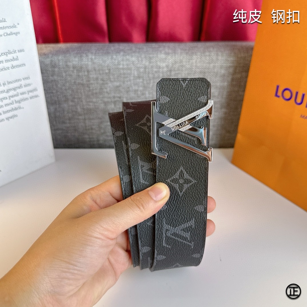 LOUISVUITTON[正]原单品质经典印花搭配原单精品扣精工制作细节看图实物拍摄高端奢华宽度4.0c