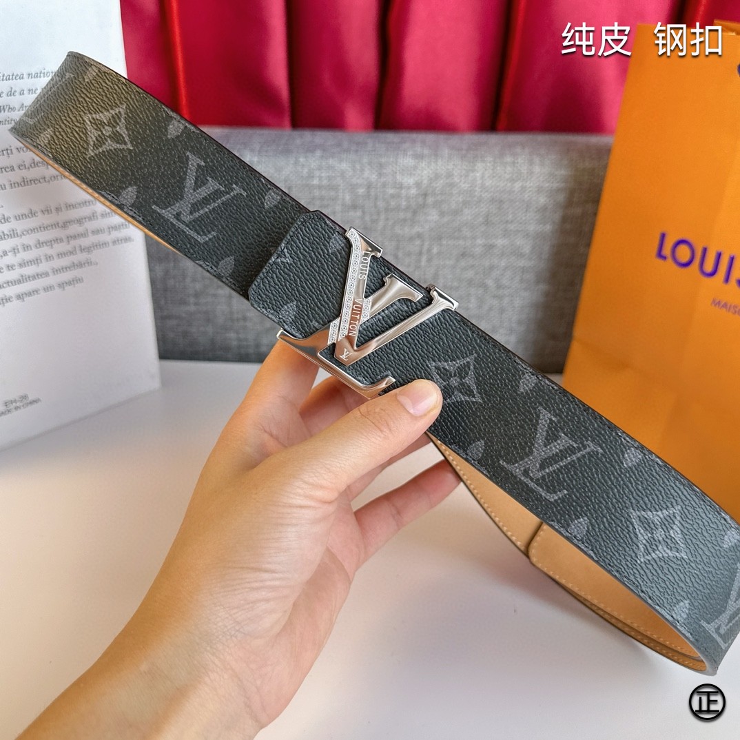 LOUISVUITTON[正]原单品质经典印花搭配原单精品扣精工制作细节看图实物拍摄高端奢华宽度4.0c