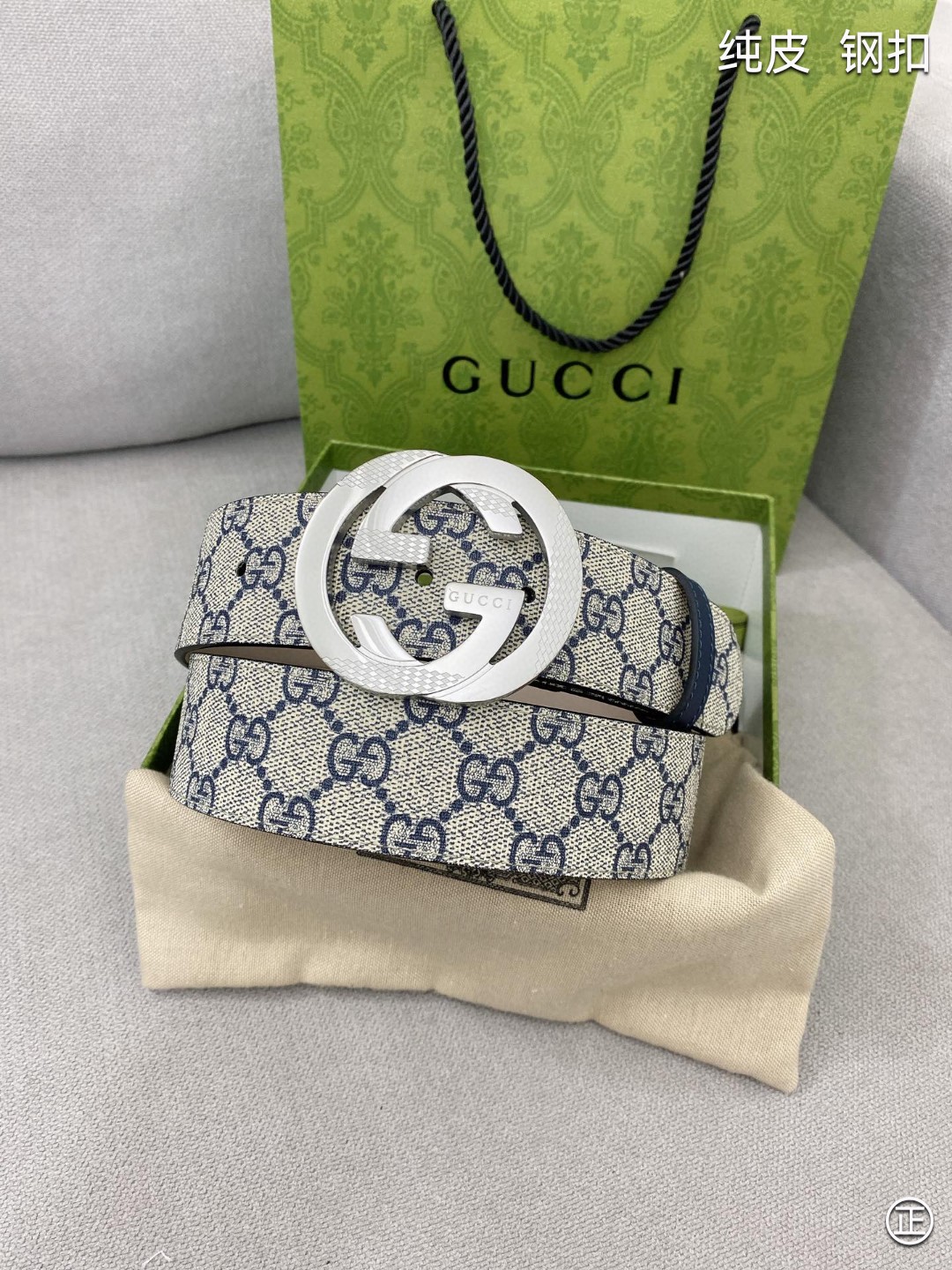 Gucci高端定制男士原单皮带海外限量定制款式顶级原厂材质体现腰间贵族的一款必备腰带宽度4.0cm