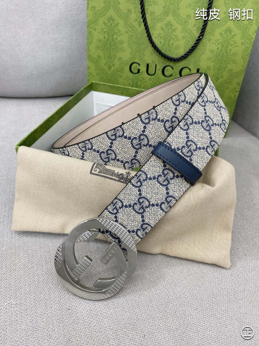 Gucci高端定制男士原单皮带海外限量定制款式顶级原厂材质体现腰间贵族的一款必备腰带宽度4.0cm