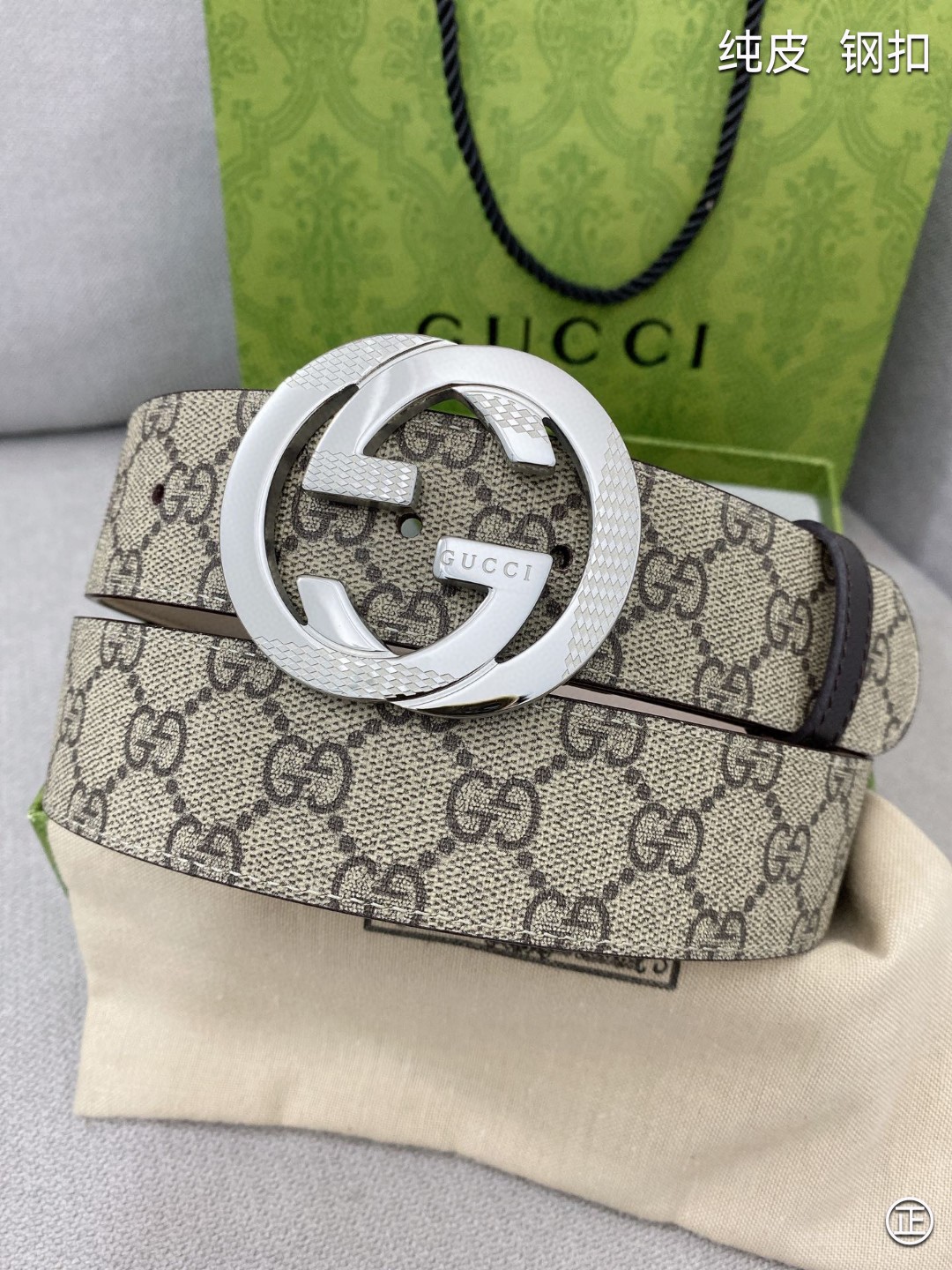 Gucci高端定制男士原单皮带海外限量定制款式顶级原厂材质体现腰间贵族的一款必备腰带宽度4.0cm