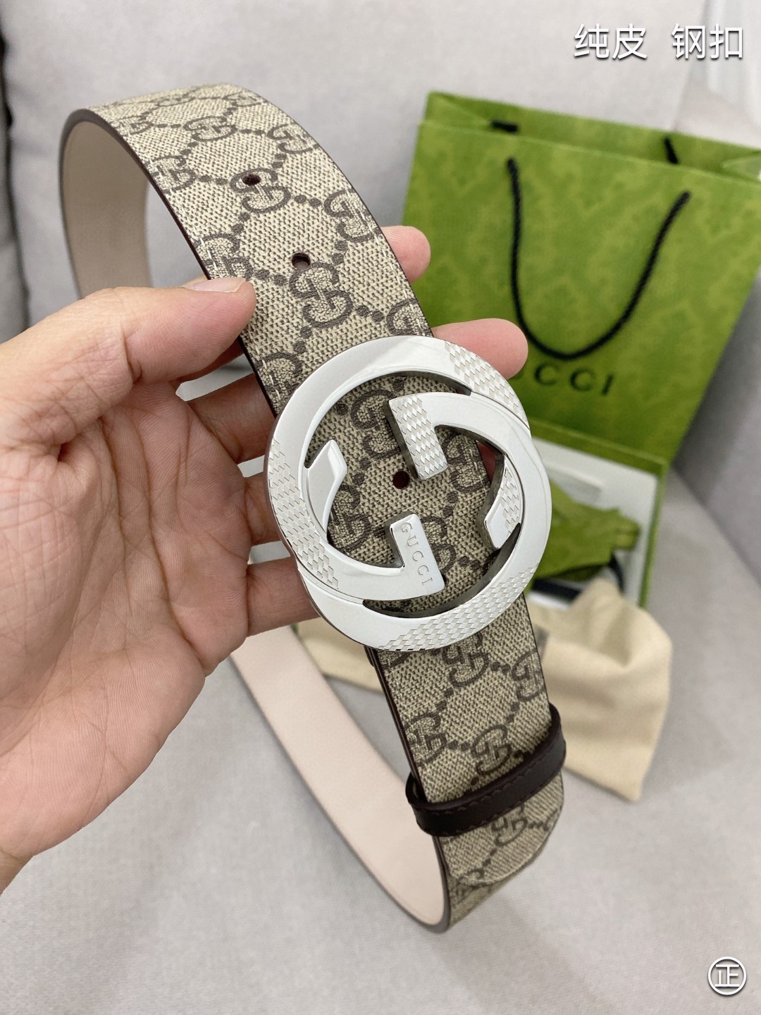 Gucci高端定制男士原单皮带海外限量定制款式顶级原厂材质体现腰间贵族的一款必备腰带宽度4.0cm