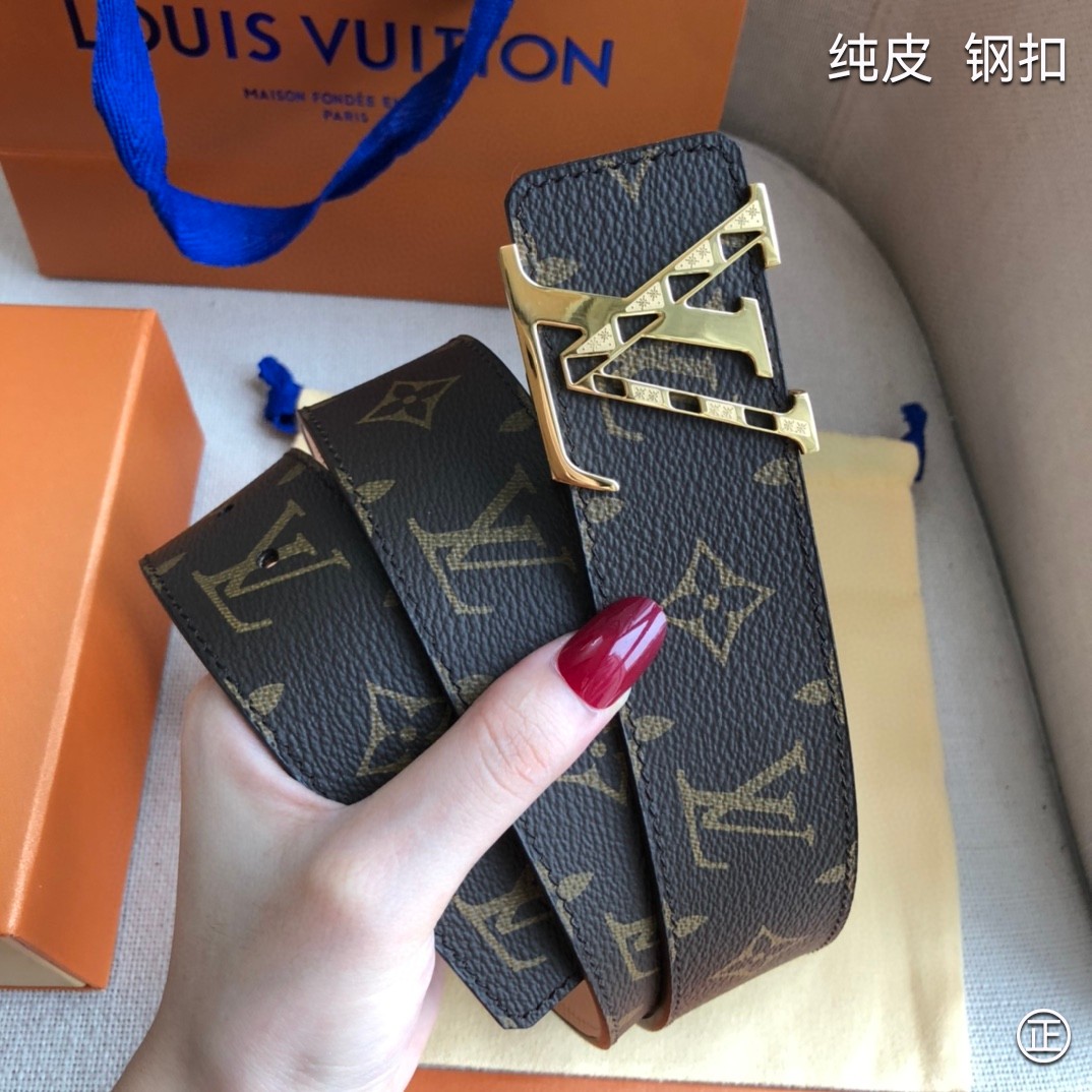 NO:140114,Original order LV㊣【Pure Original】 4.0 width inspection, authentic integrated casting hardware, original leather. Top-grade belt, belt, louis vuitton19860909原单 LV㊣【纯原】 4.0宽度 可验货,正品一体铸造五金,原厂皮料.顶级皮带,皮带,louis vuitton,Belt