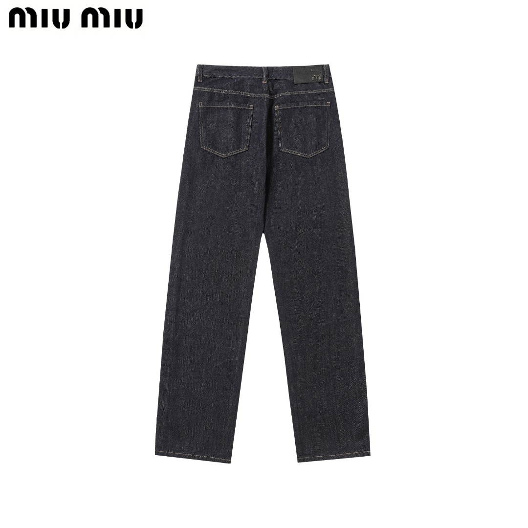 New Hardware-Decorated Jeans “Miu” – Versatile and Stylish with Various Sizes Available - 图片 1