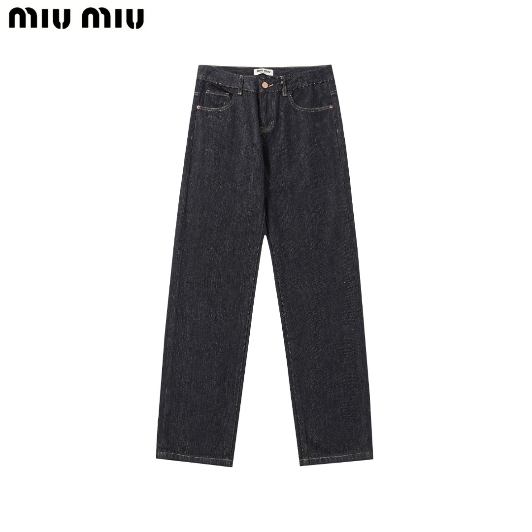 New Hardware-Decorated Jeans “Miu” – Versatile and Stylish with Various Sizes Available - 图片 2