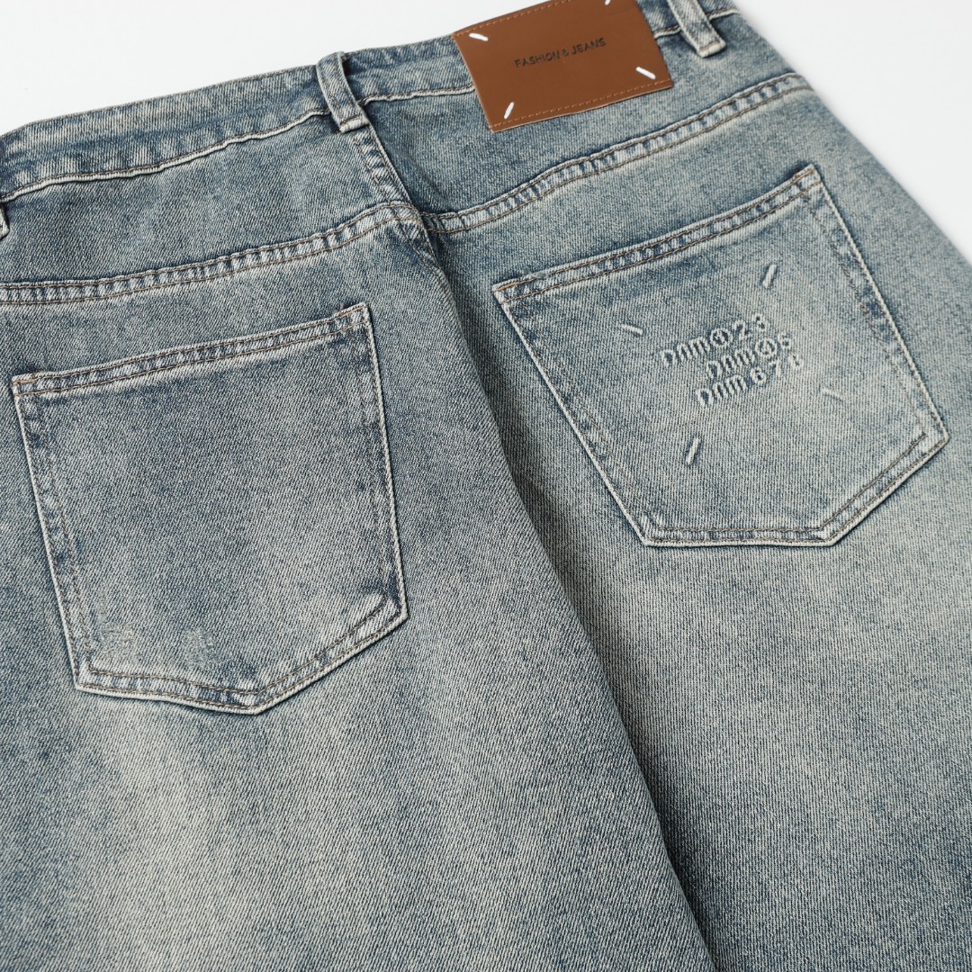 Trendy MM6 New Pocket Logo Jeans for Autumn and Winter 2024 - 图片 5