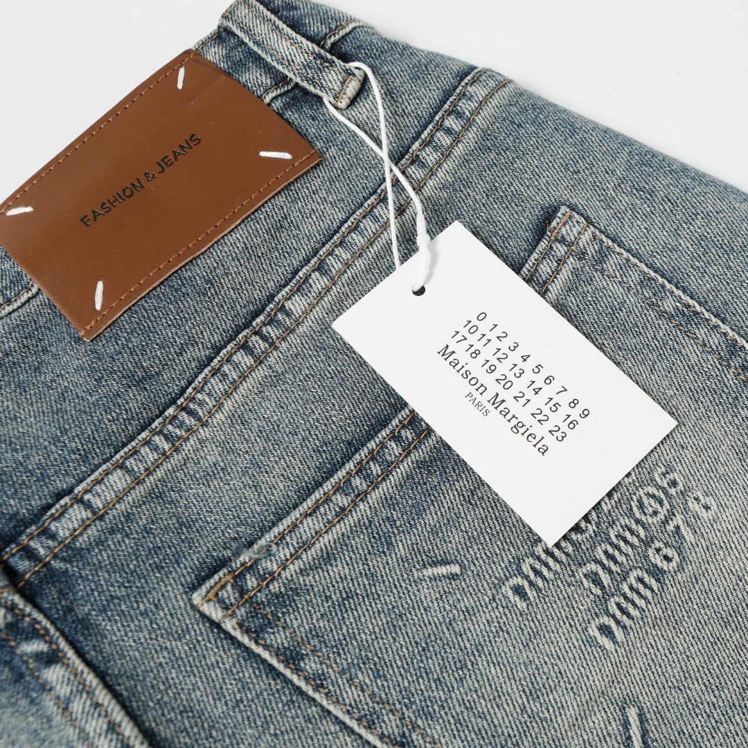 Trendy MM6 New Pocket Logo Jeans for Autumn and Winter 2024 - 图片 7