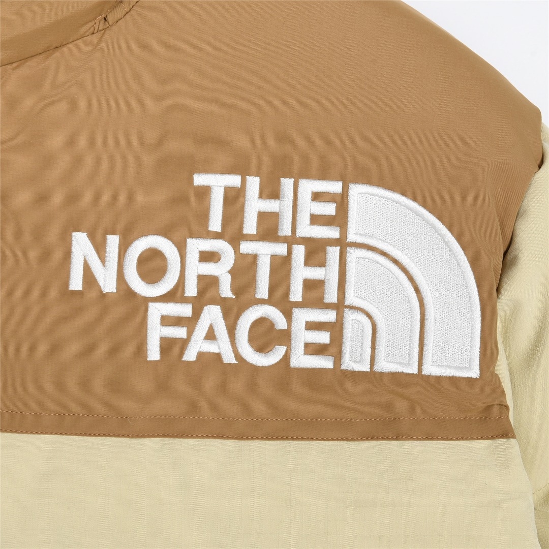 THE NORTH FACE ロゴ刺繍 ダウンジャケット 90%白ダックダウン 防風 軽量