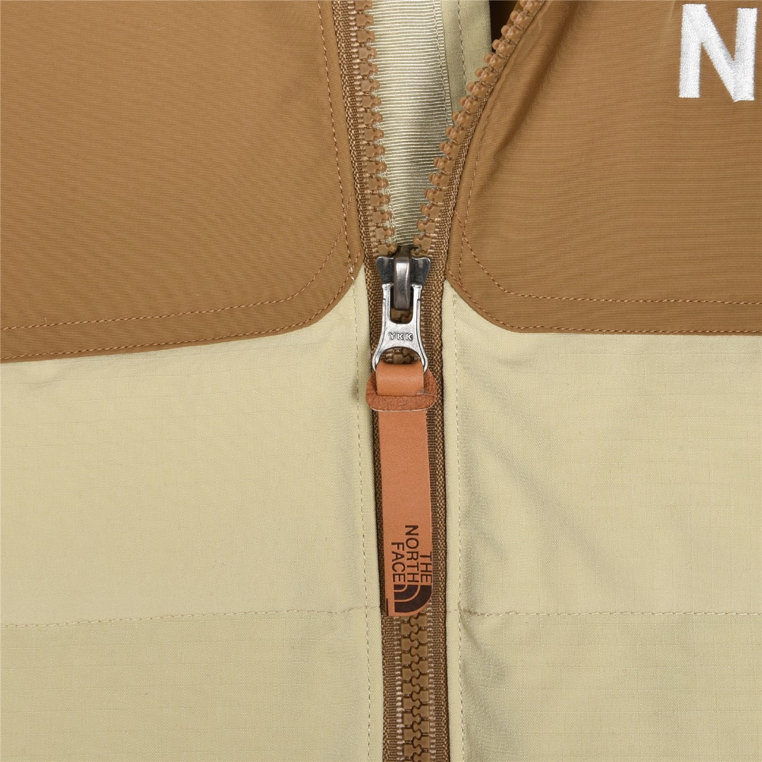 THE NORTH FACE ロゴ刺繍 ダウンジャケット 90%白ダックダウン 防風 軽量