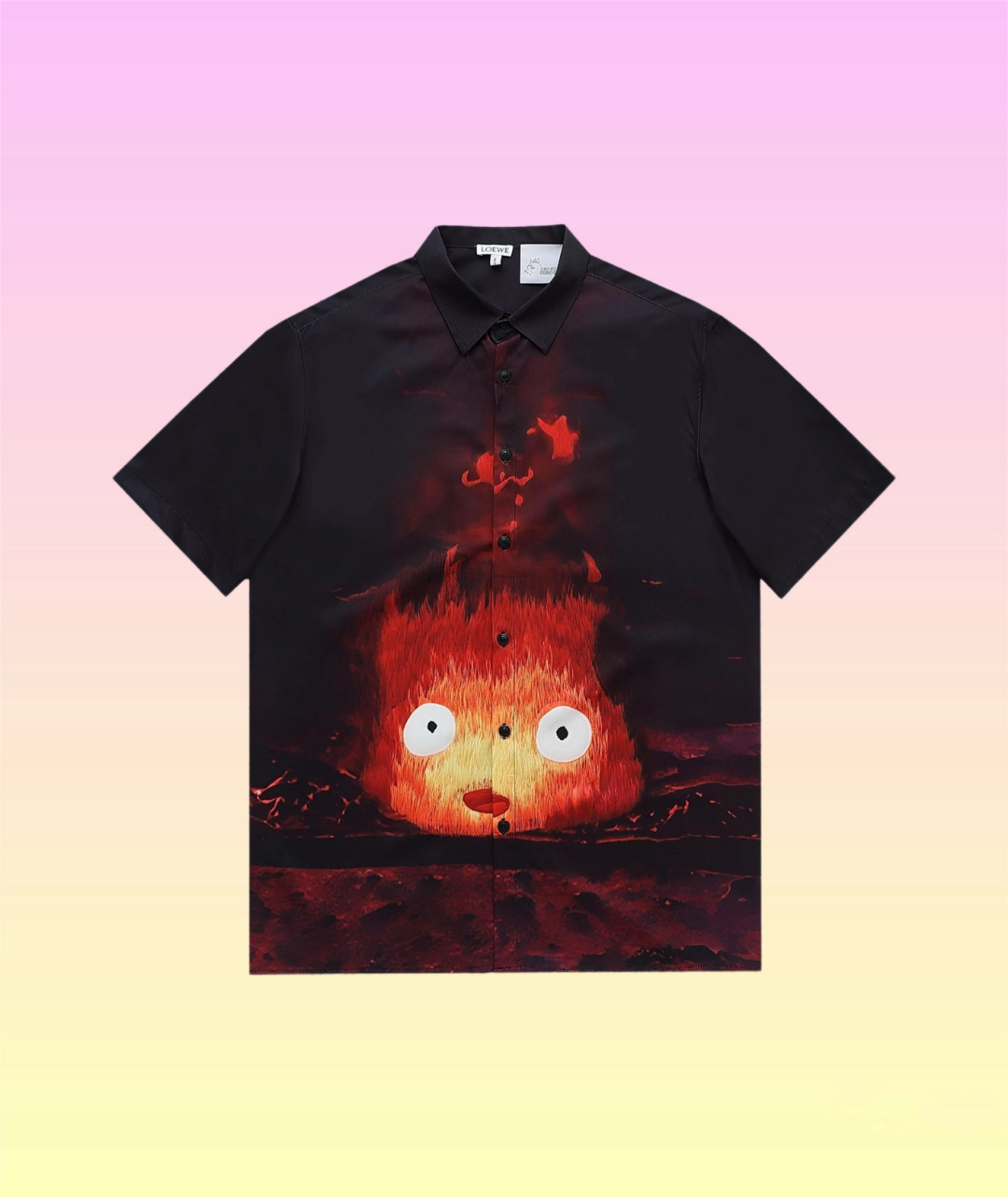 LOEWE x Hal’s Moving Castle Flame Shorts Shirt in Picture Color, Gender-Neutral Sizes - 图片 3