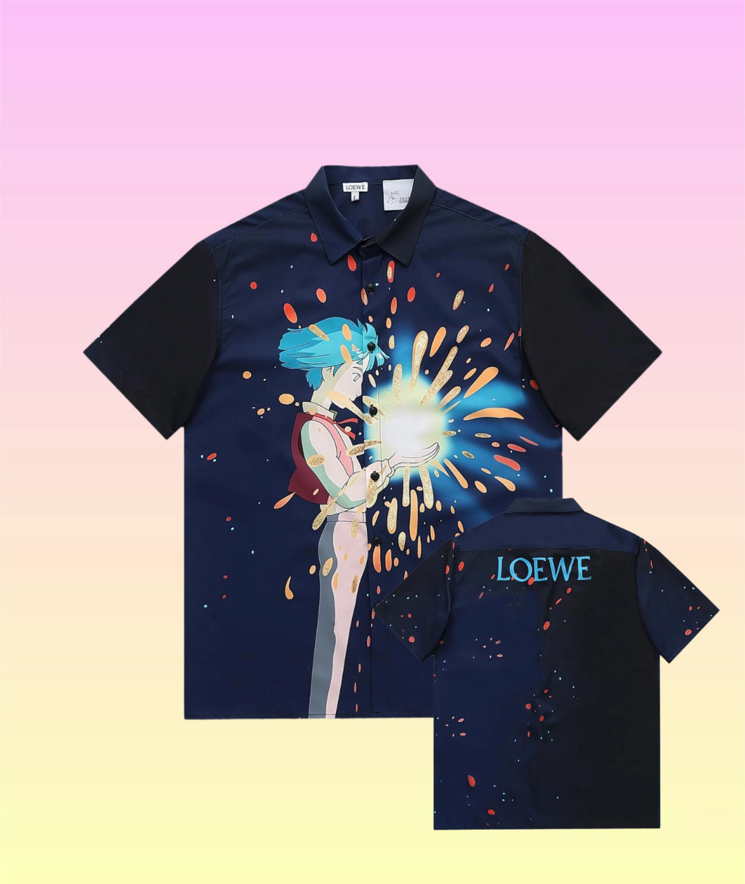 Loewe x Hal’s Moving Castle Short Sleeve Shirt with Custom Options for All Genders - 图片 2