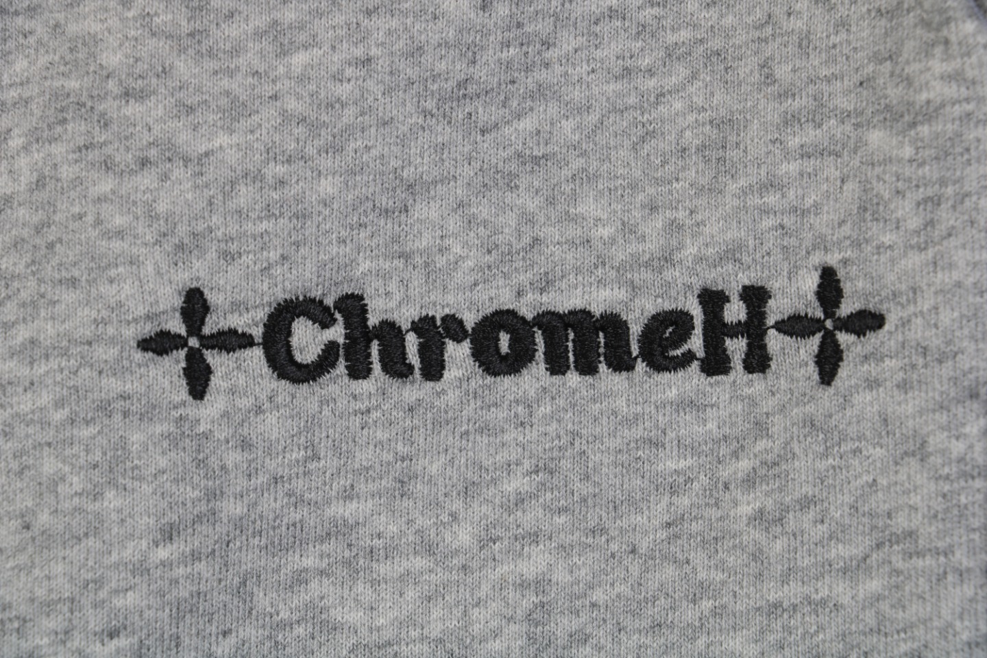 Chrome Hearts/克罗心 24ss 黑贴皮十字梵文刺绣短裤