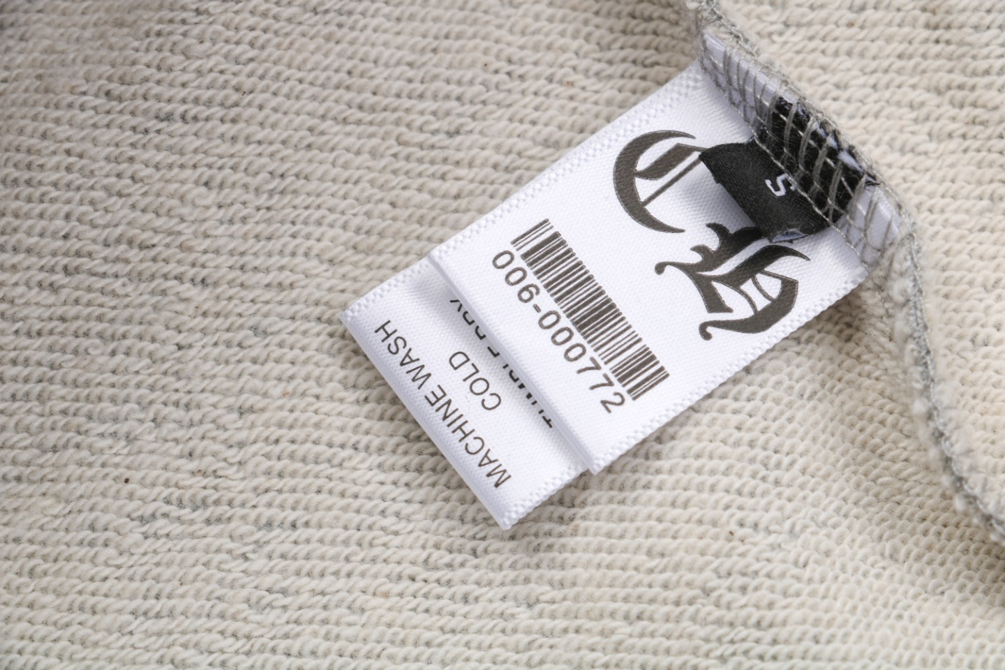 Chrome Hearts/克罗心 24ss 黑贴皮十字梵文刺绣短裤
