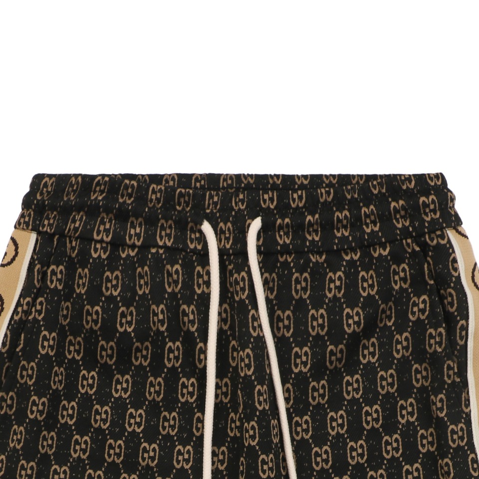 Gucci/古驰 24ss 满幅卡其老花织带短裤-Chinese UA Cheap High Quatity Brand Clothes Bags handbags Sneakers wholesale wholesaler seller from China Factory suppliers Fashion Clothing Shoes best Quality Beautiful Price Gucci/古驰 24ss 满幅卡其老花织带短裤