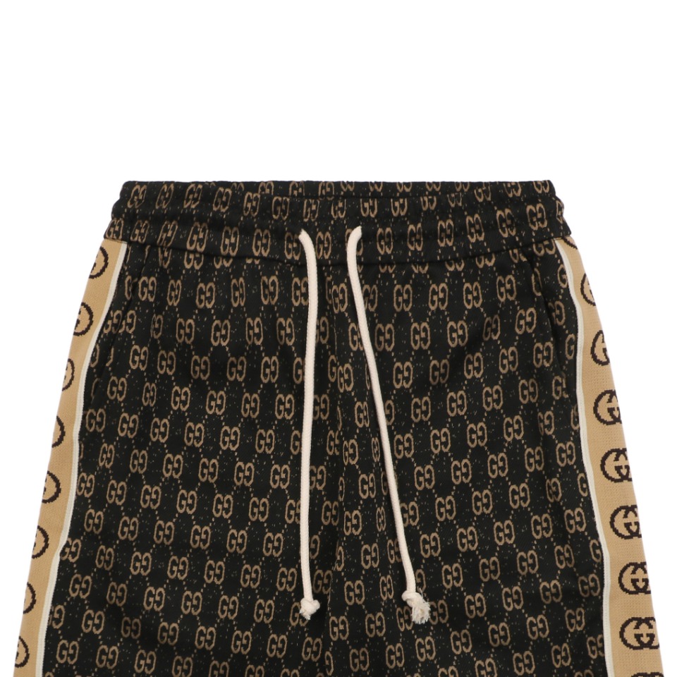 Gucci/古驰 24ss 满幅卡其老花织带短裤-Chinese UA Cheap High Quatity Brand Clothes Bags handbags Sneakers wholesale wholesaler seller from China Factory suppliers Fashion Clothing Shoes best Quality Beautiful Price Gucci/古驰 24ss 满幅卡其老花织带短裤