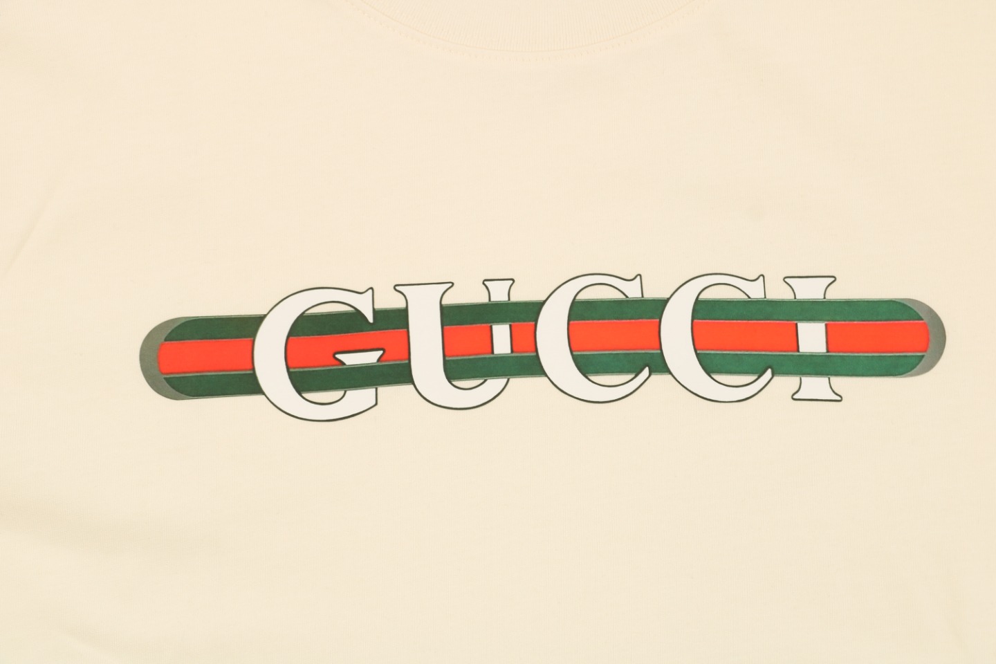 Gucci/古驰 24ss 横杆G字母印花短袖