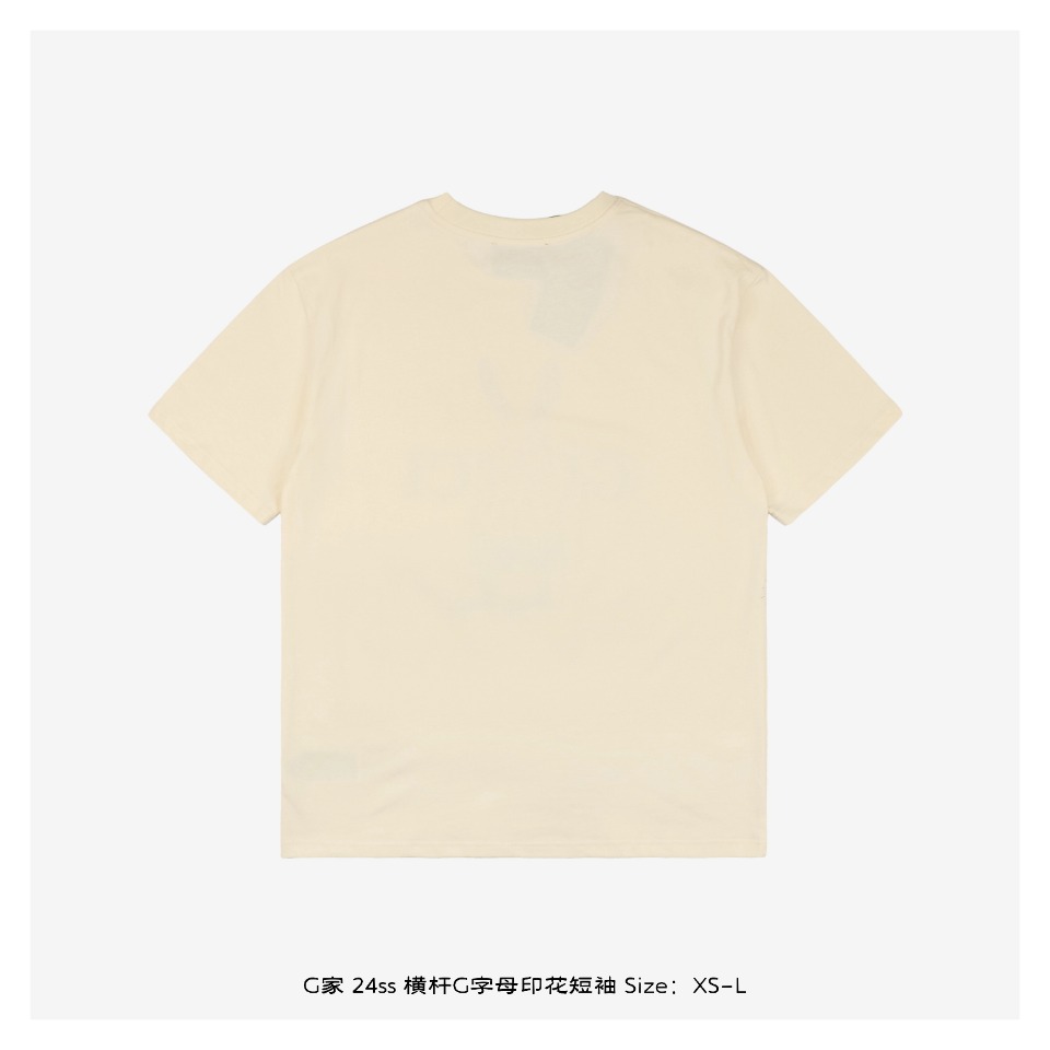 Gucci/古驰 24ss 横杆G字母印花短袖