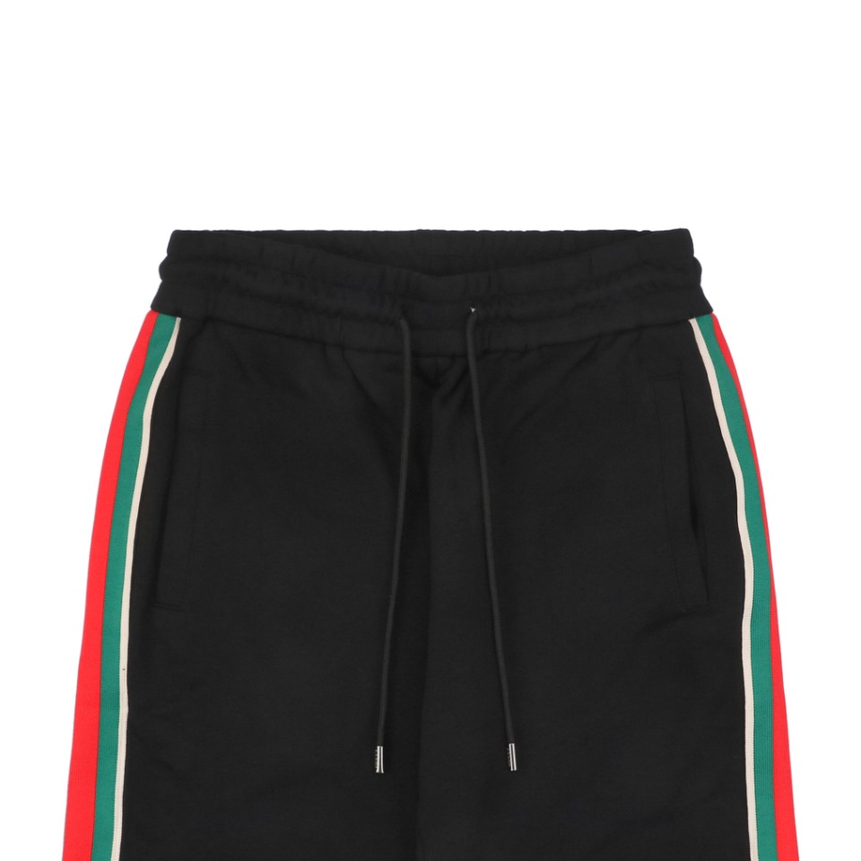 Gucci/古驰 24ss 双G小标红绿织带短裤
